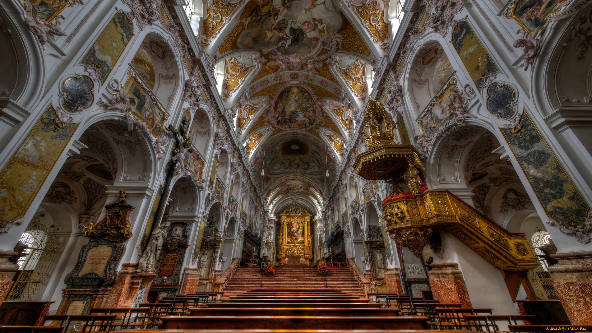 интерьер, убранство, роспись, храма, ступени