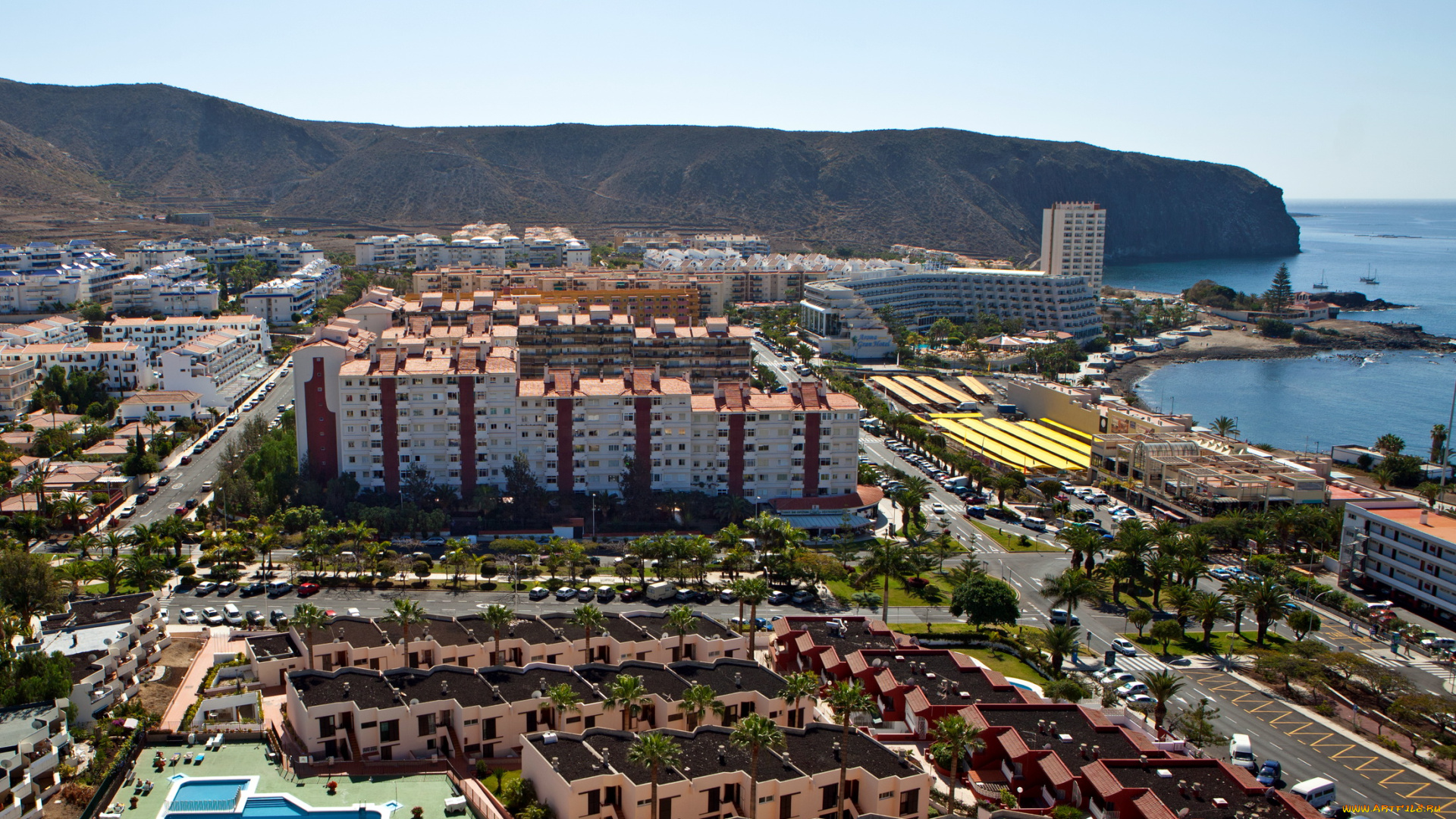 испания, канарские, острова, teneriffa, арона, города, панорамы