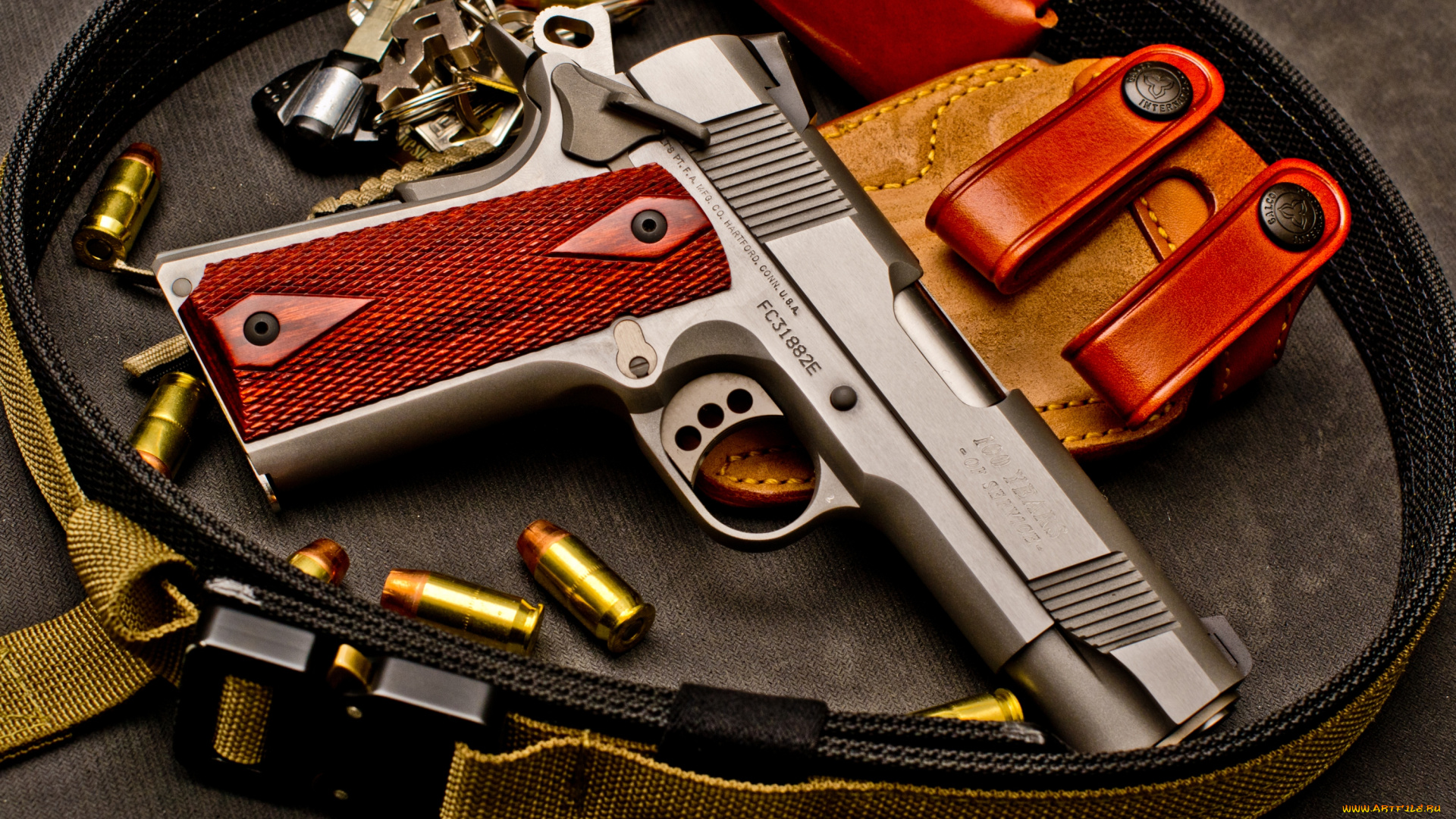 оружие, пистолеты, пули, пистолет, кобура