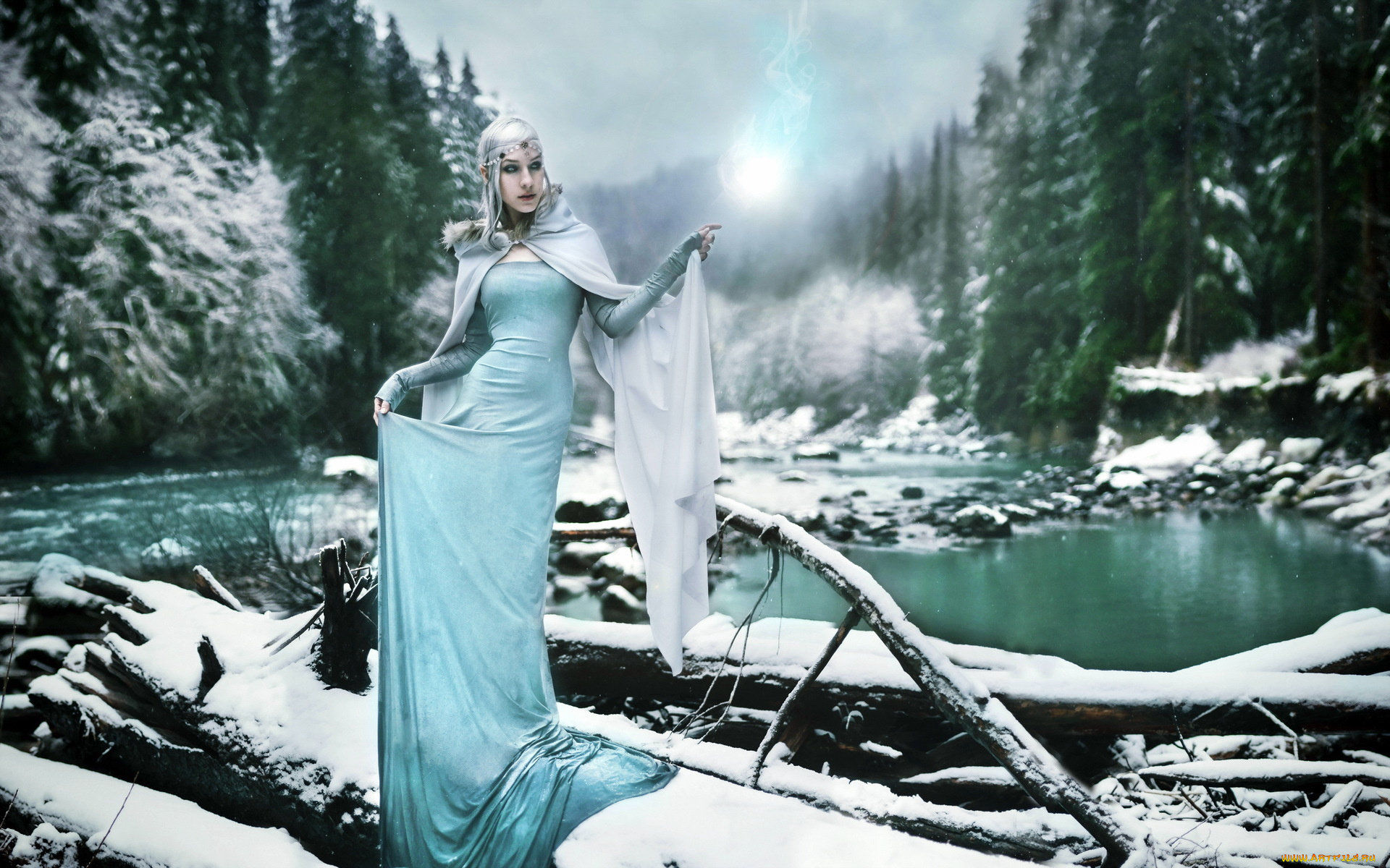 -Unsort, Креатив, девушки, unsort, креатив, река, зима