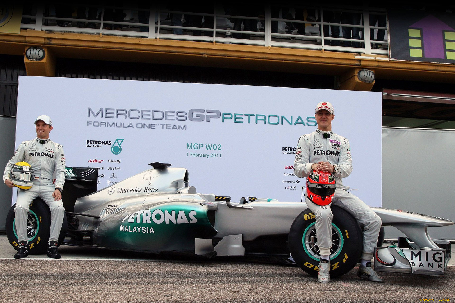 michael, schumacher, and, nico, rosberg, спорт, формула, пилоты, болид, чемпионат, 1