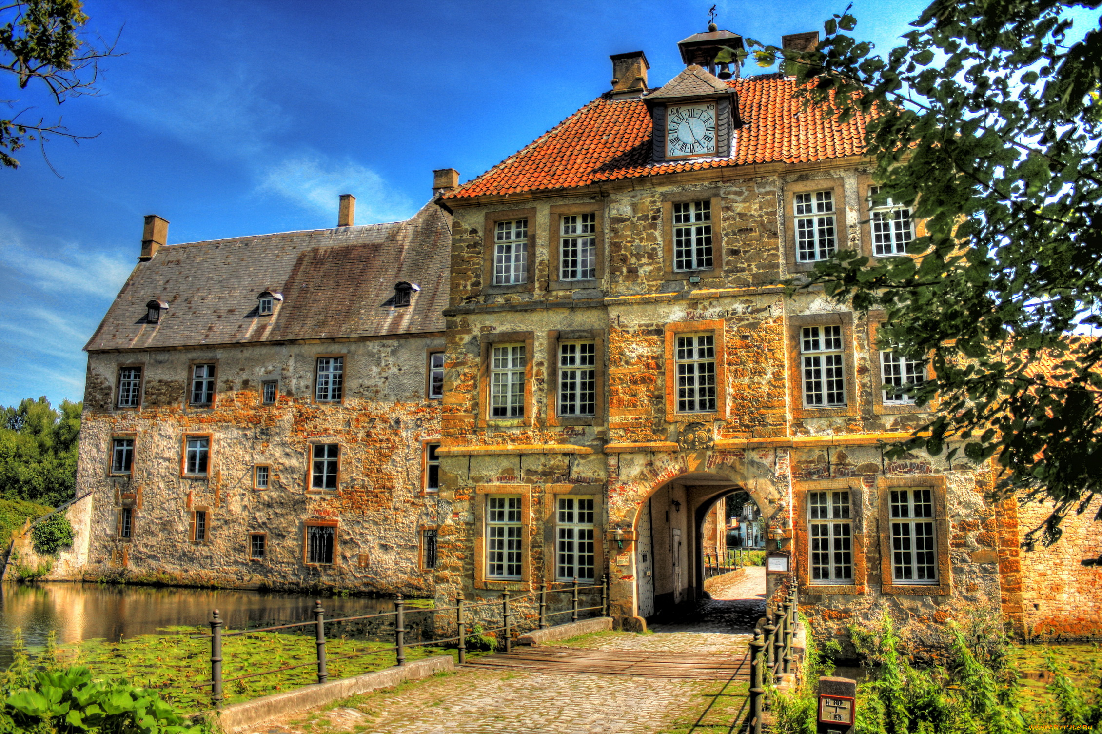 castle, tatenhausen, германия, города, дворцы, замки, крепости, замок