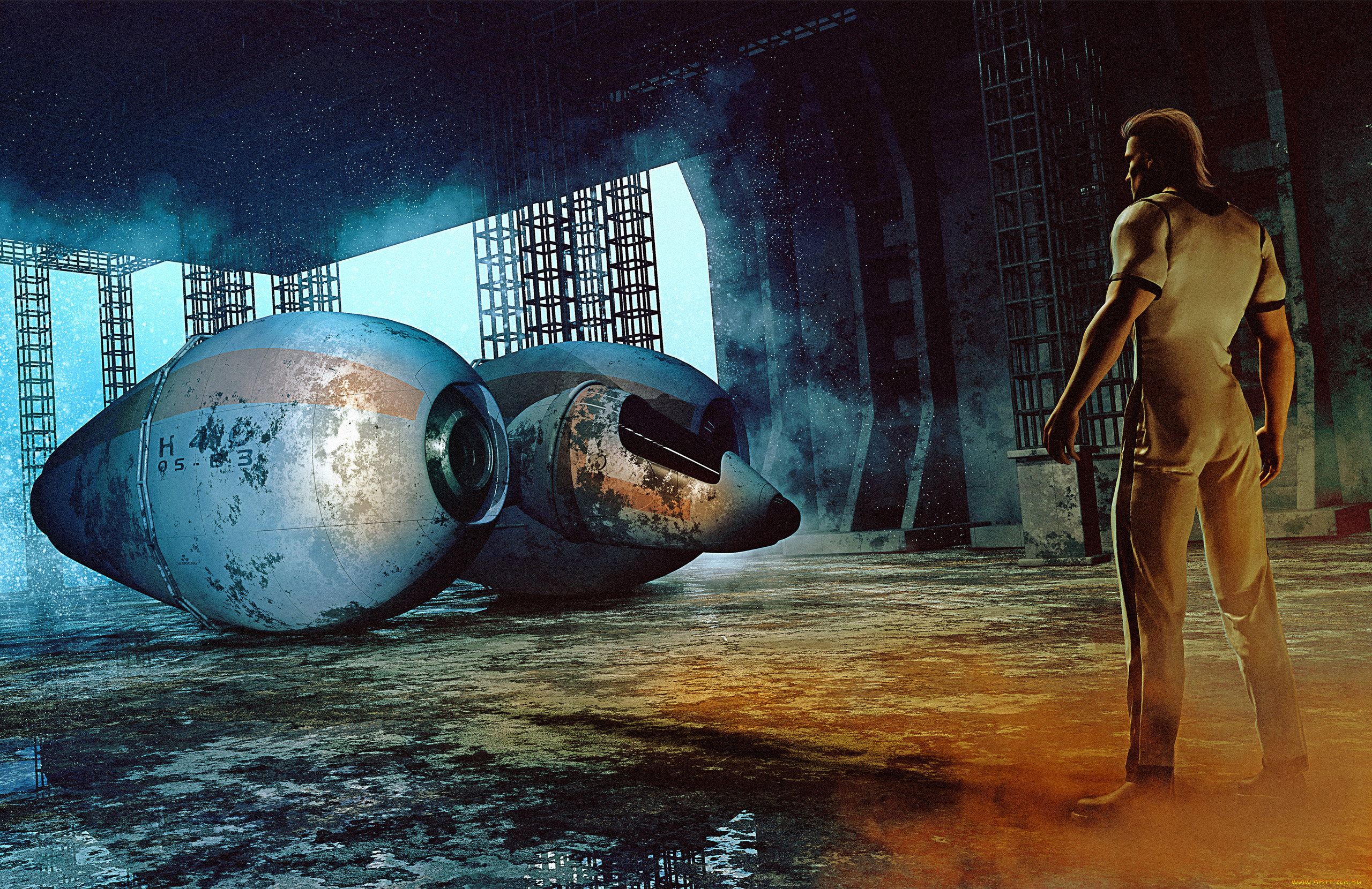 фэнтези, люди, фантастика, аппарат, футболка, мужчина, помещение, штаны