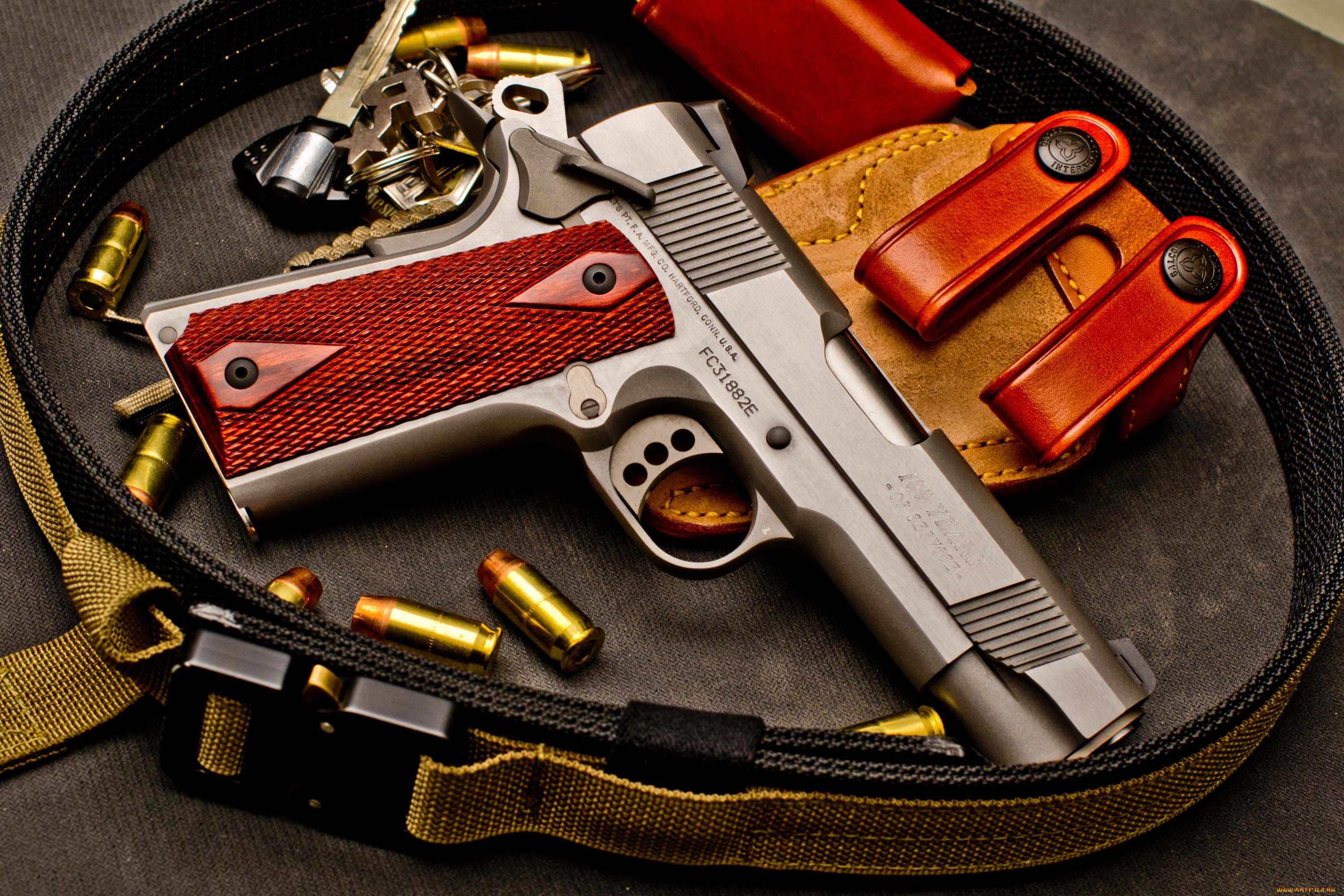 оружие, пистолеты, пули, пистолет, кобура