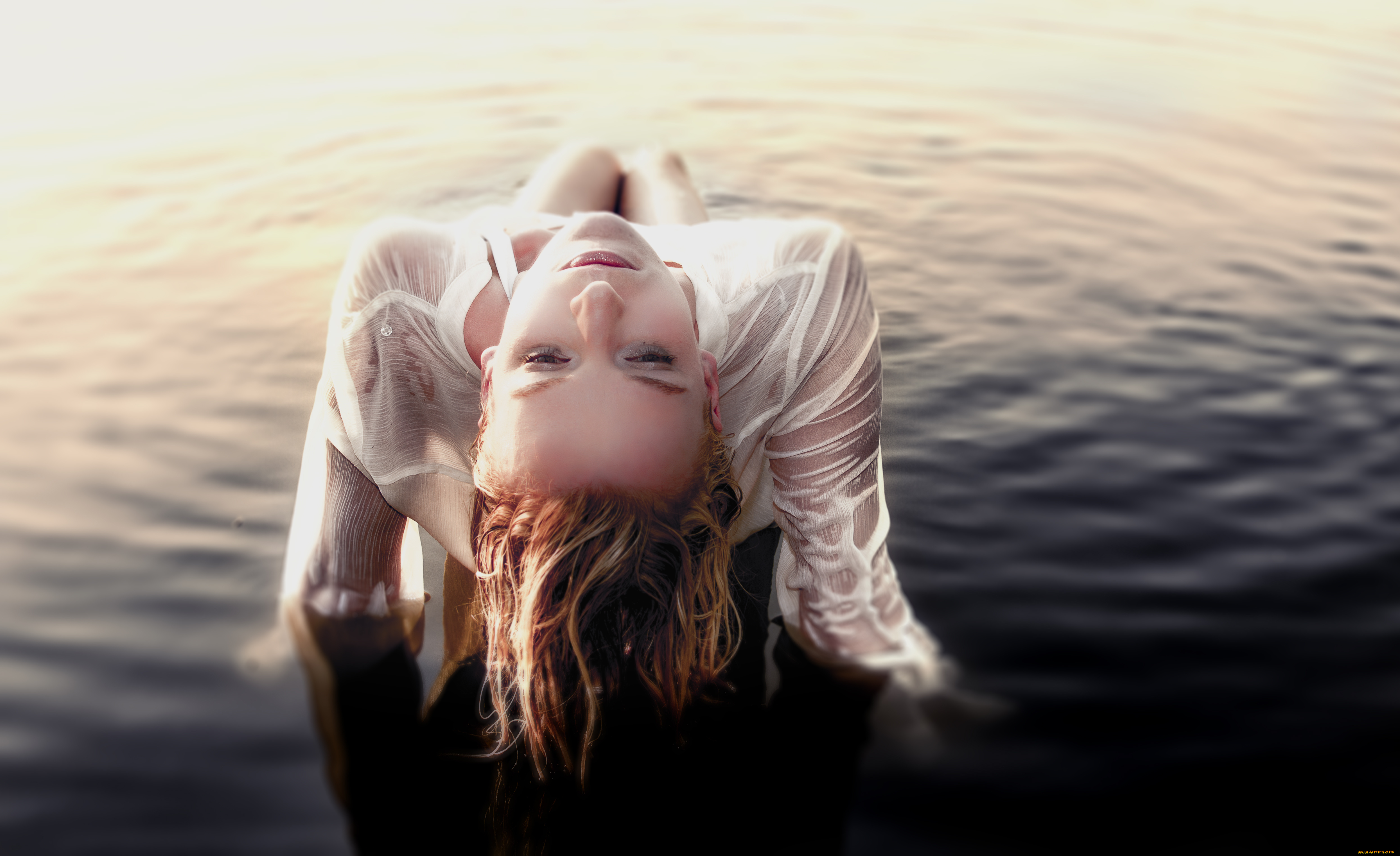 -Unsort, Блондинки, девушки, unsort, блондинки, мокрая, вода, блузка