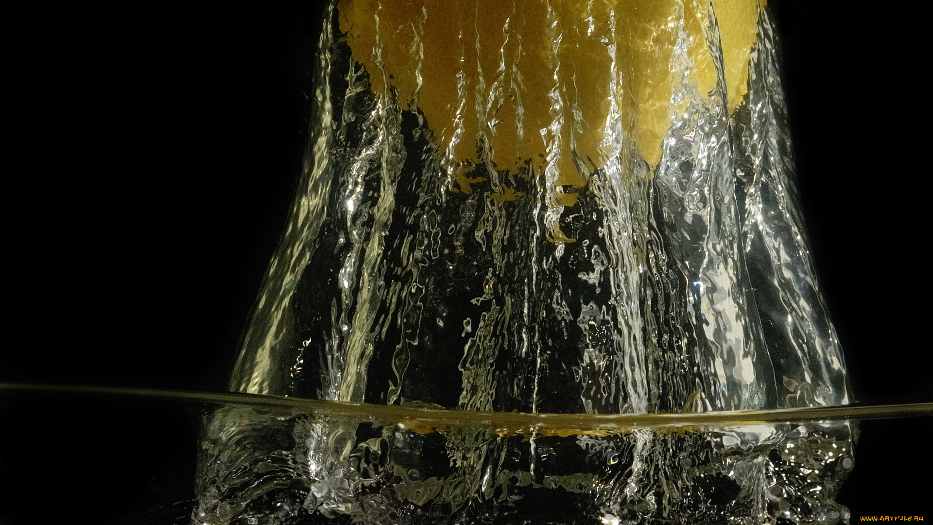 еда, цитрусы, брызги, лимоны, вода