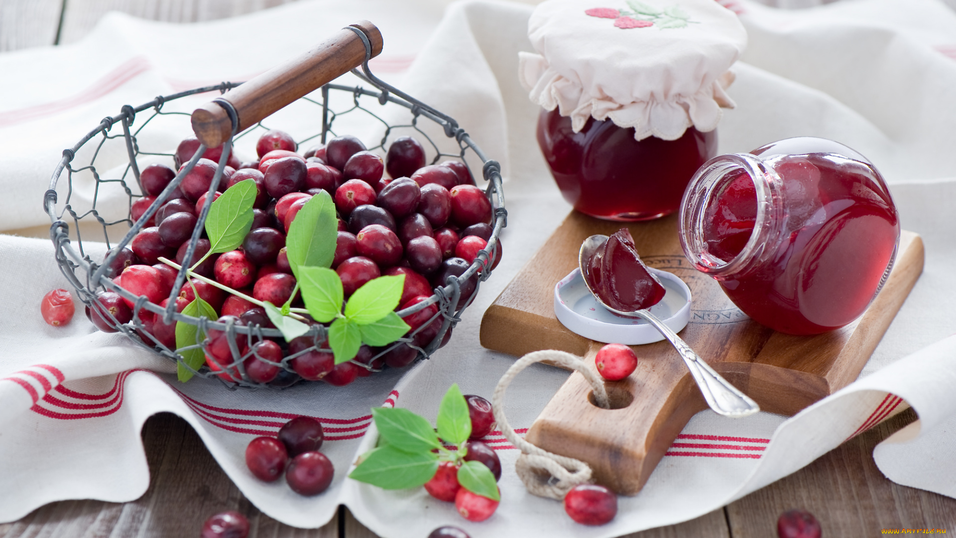 еда, разное, ягоды, клюква, джем