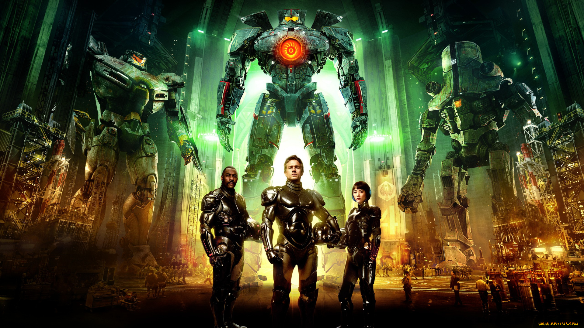 кино, фильмы, pacific, rim, скафандры, герои, егеря