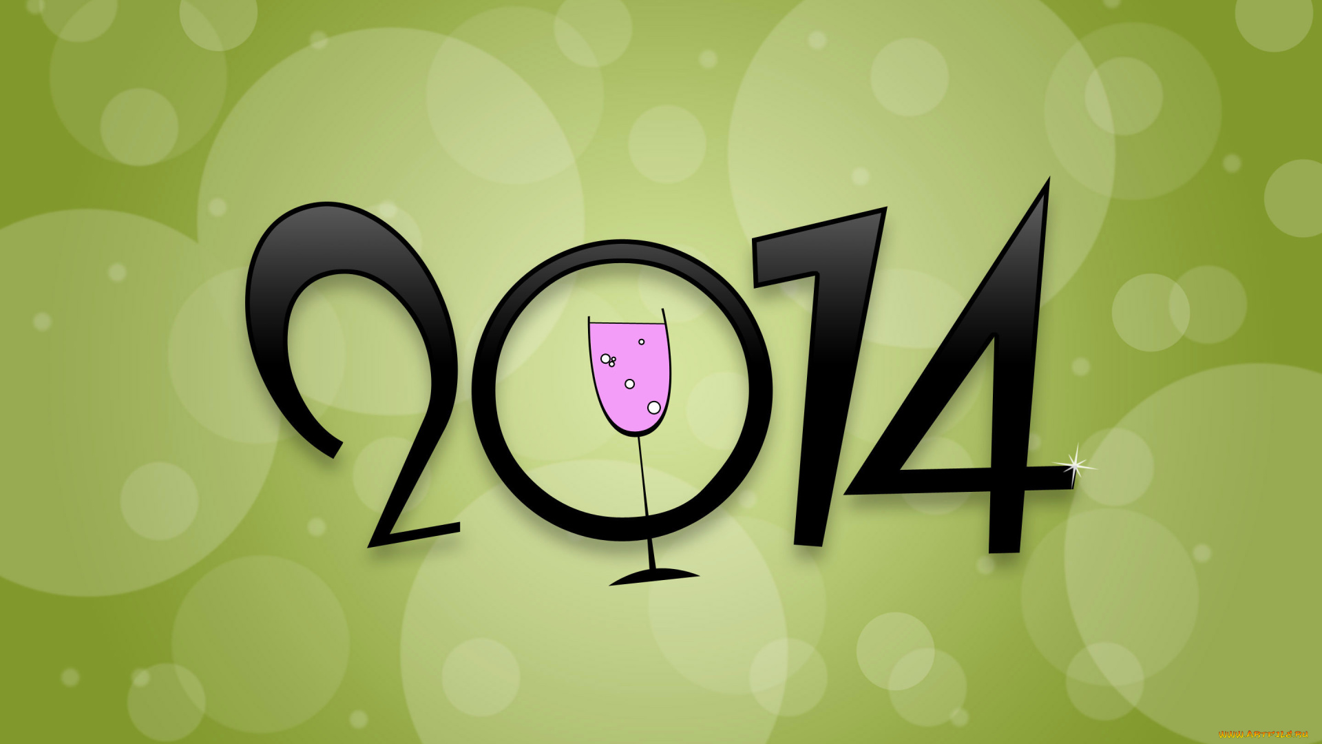 праздничные, векторная, графика, , новый, год, год, 2014