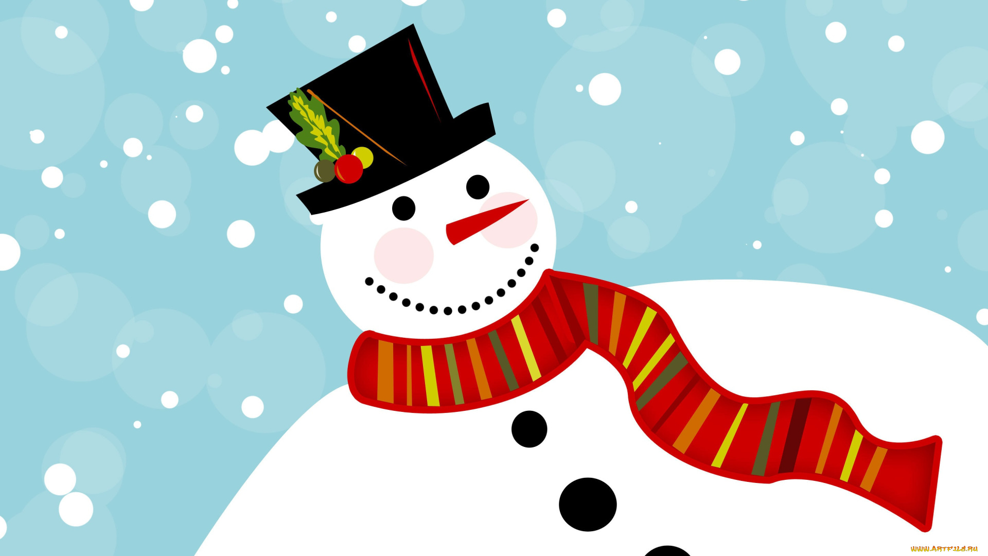 праздничные, векторная, графика, , новый, год, снеговик