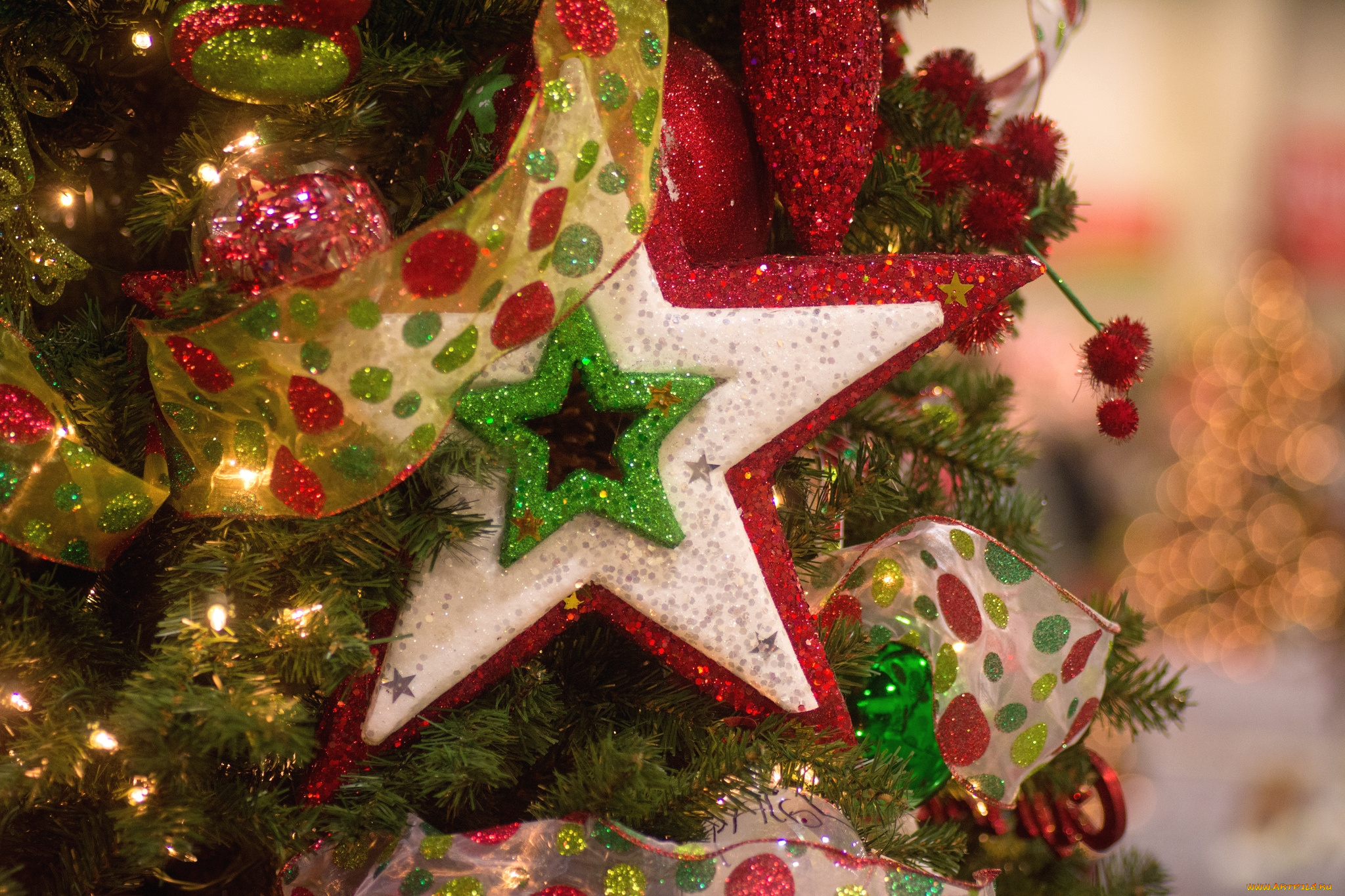 праздничные, украшения, звезда