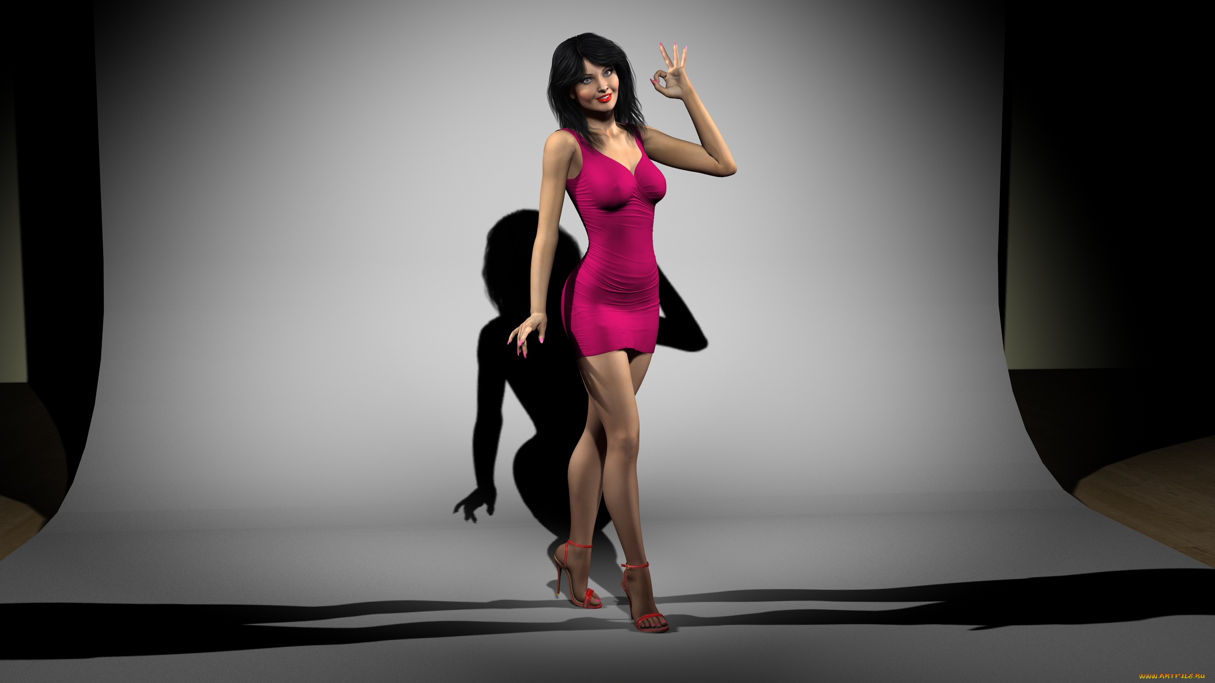 3д, графика, people, , люди, взгляд, девушка