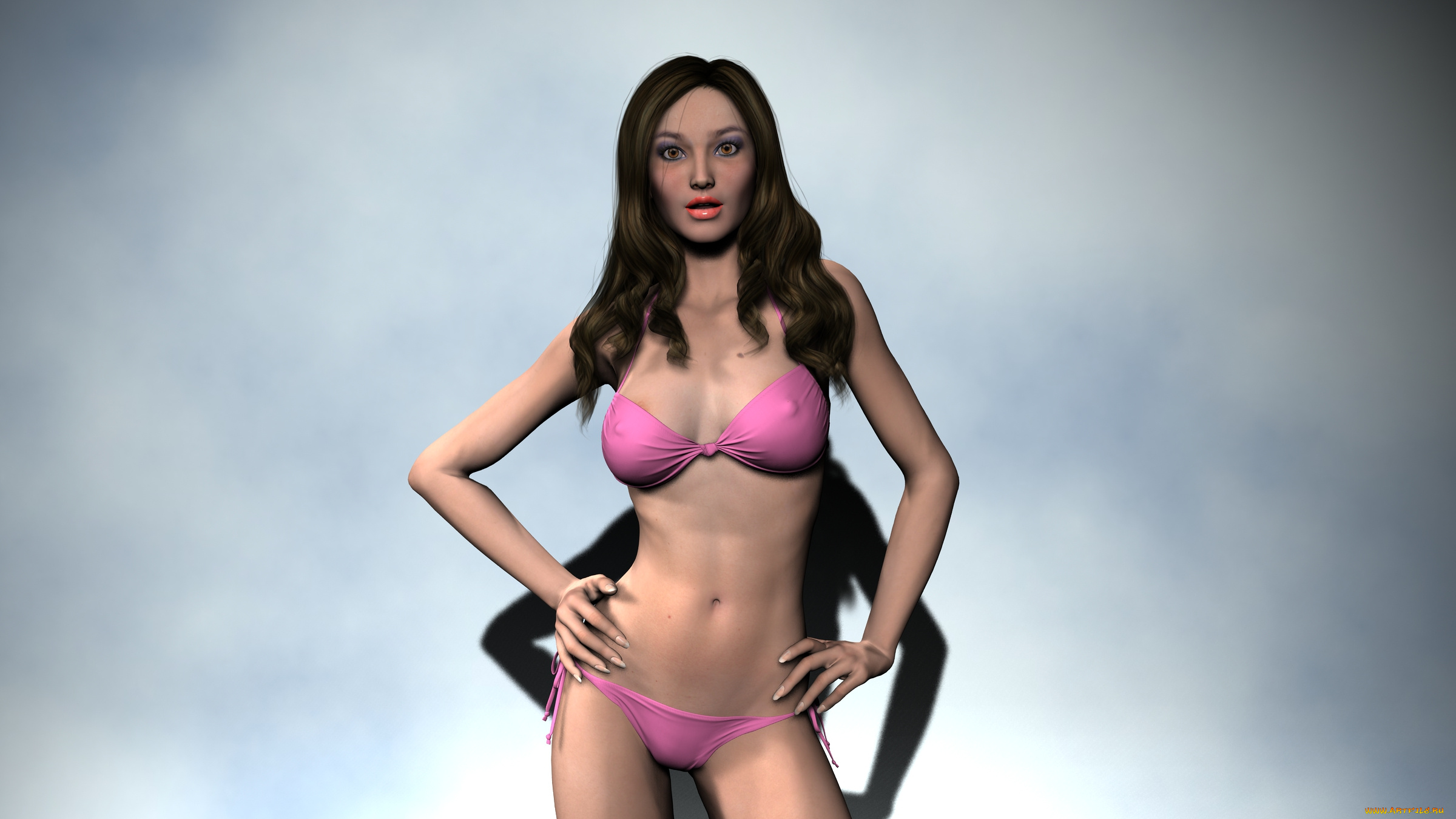 3д, графика, people, , люди, взгляд, девушка