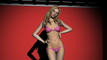 обоя 3д графика, people , люди, бикини, девушка