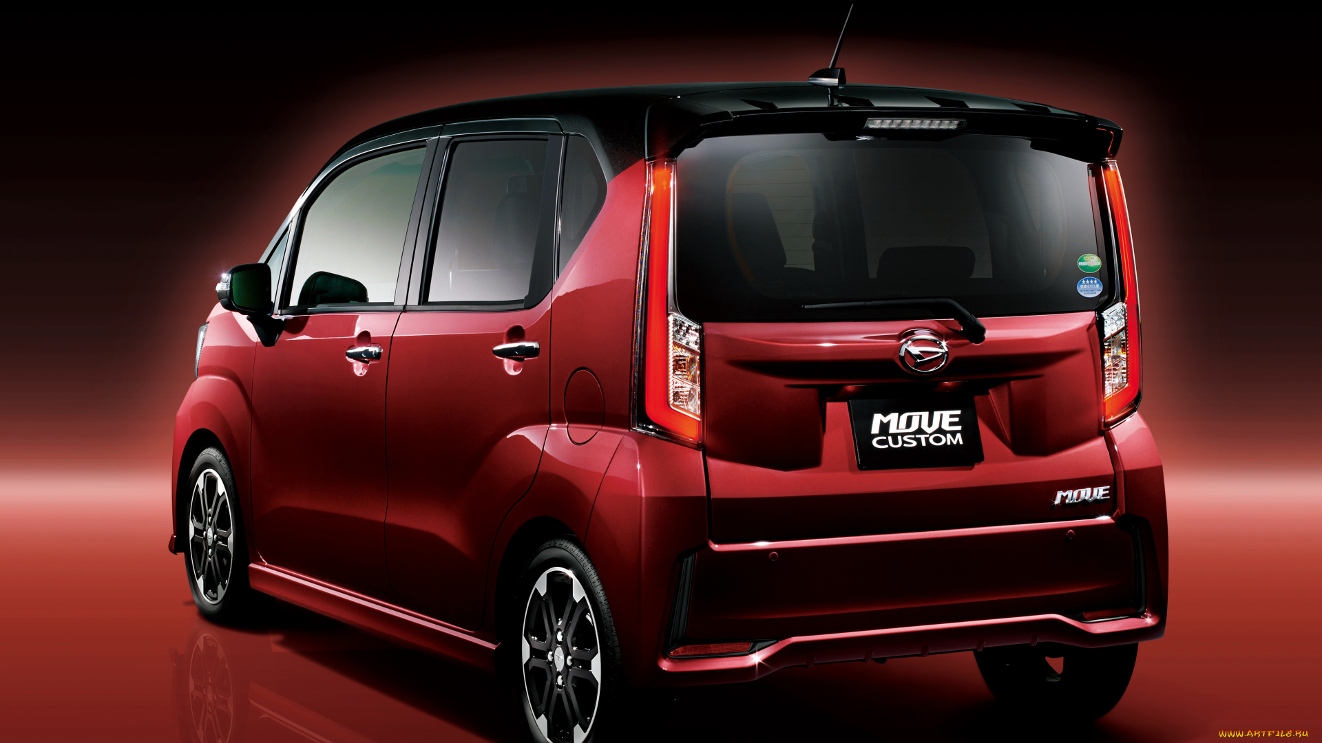 автомобили, daihatsu, move, custom, 2014г, красный