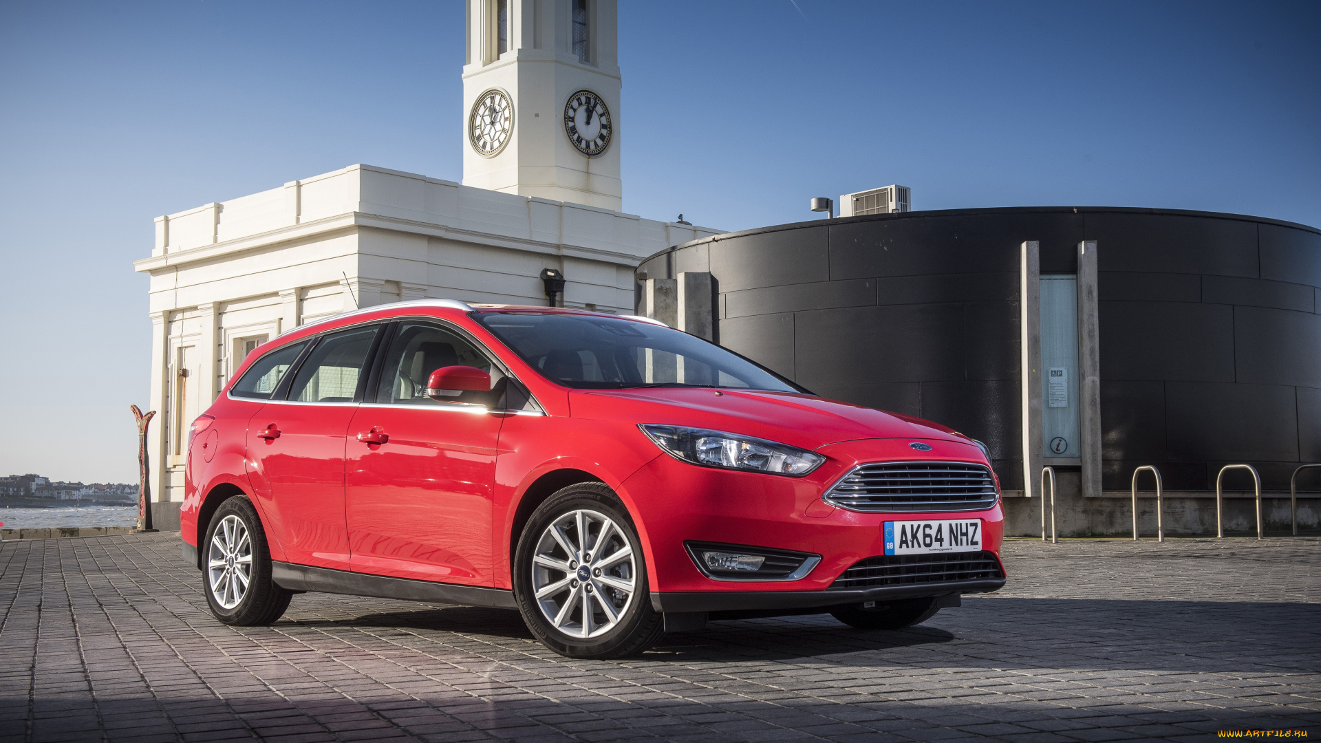 автомобили, ford, красный, 2014г, uk-spec, estate, focus