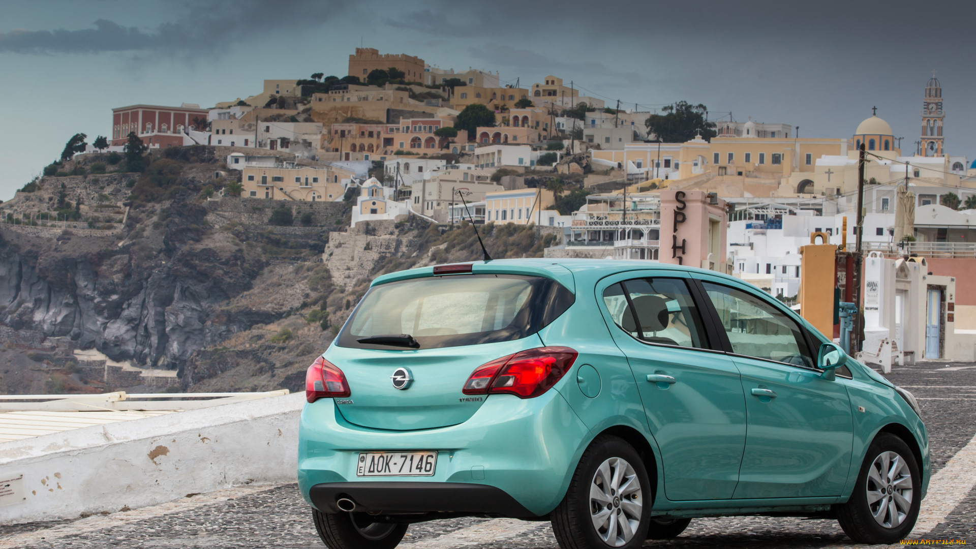 автомобили, opel, corsa, 5-door, e, 2014, г, синий