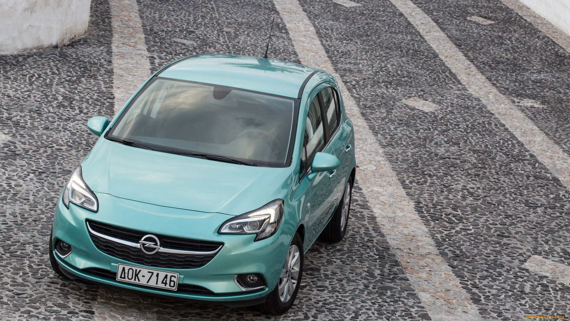 автомобили, opel, corsa, 5-door, e, 2014, г, синий