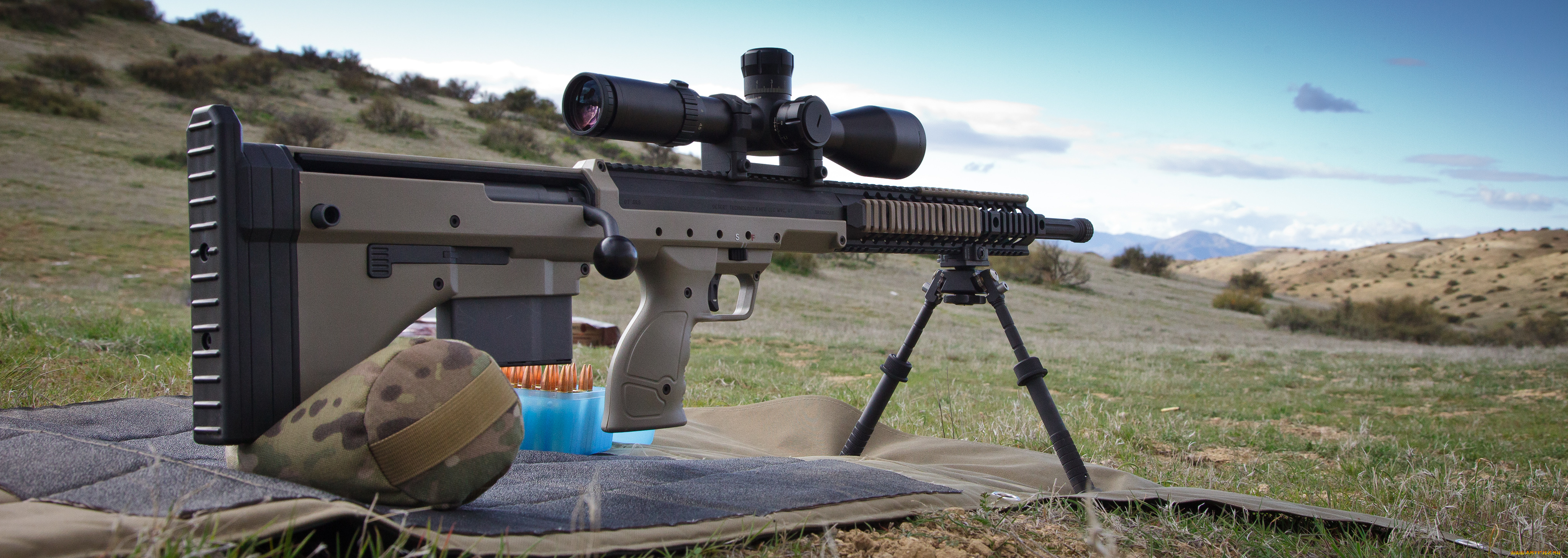 оружие, винтовки, с, прицеломприцелы, rifle