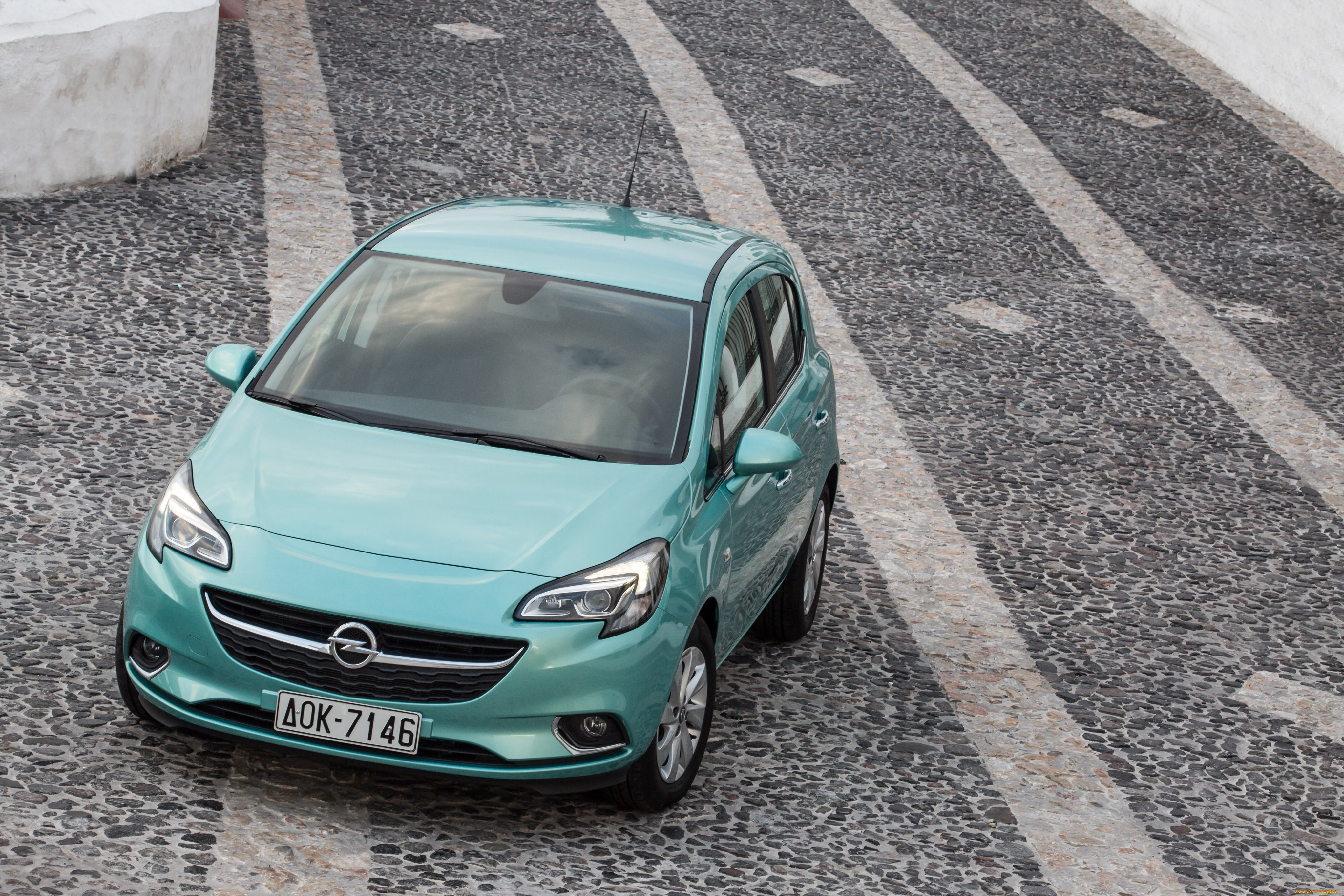 автомобили, opel, corsa, 5-door, e, 2014, г, синий