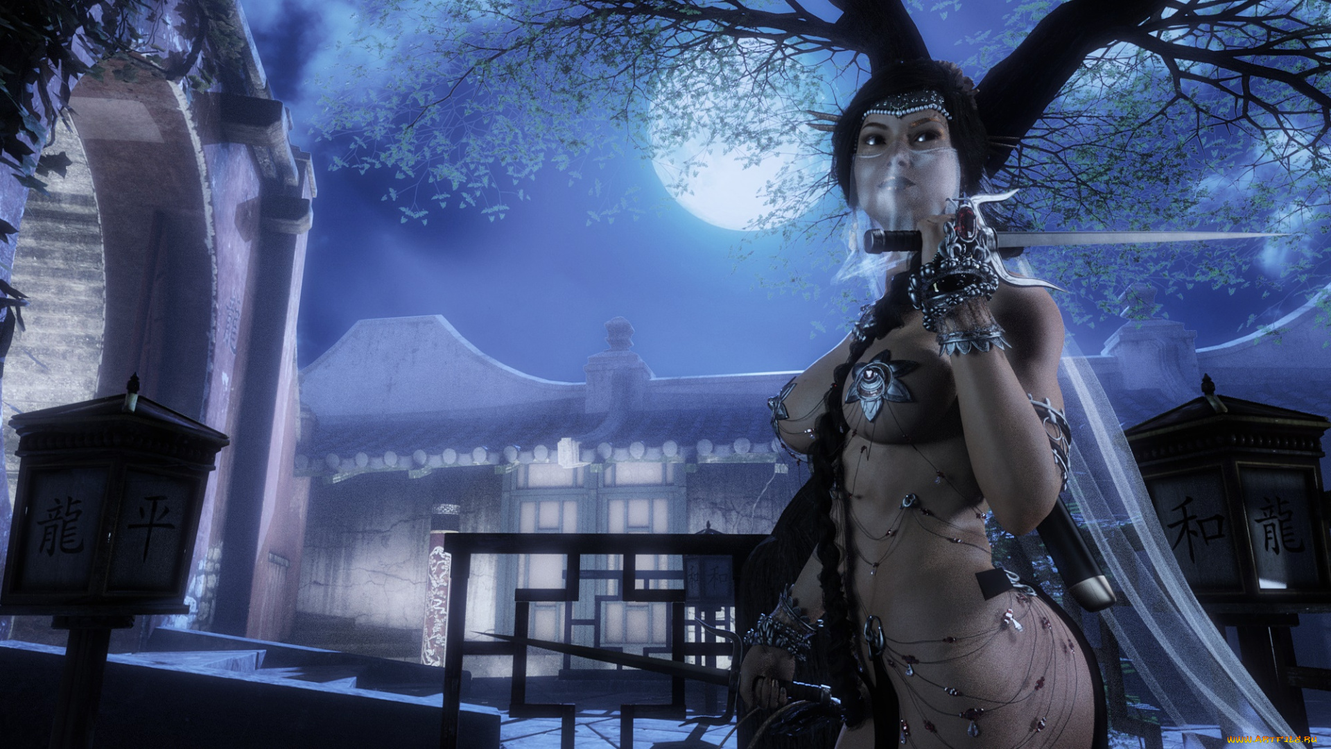 3д, графика, фантазия, , fantasy, девушка, взгляд, фон