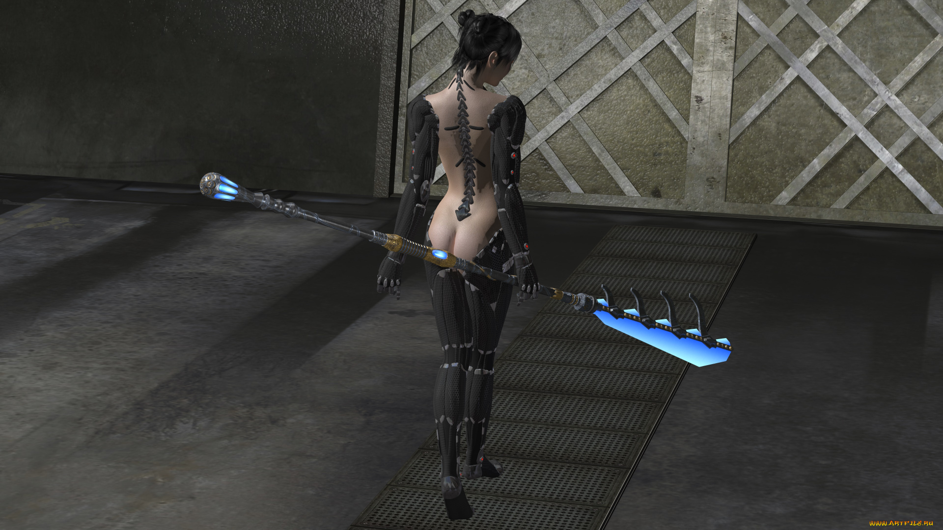 3д, графика, фантазия, , fantasy, взгляд, фон, девушка