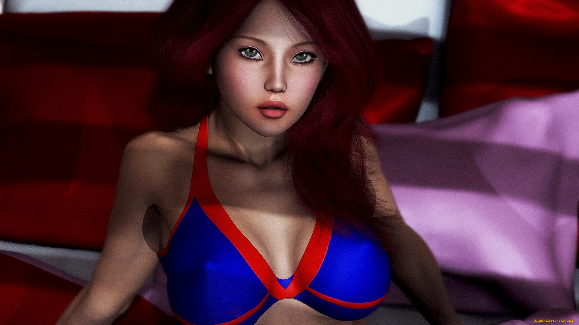 3д, графика, люди, , people, фон, взгляд, девушка