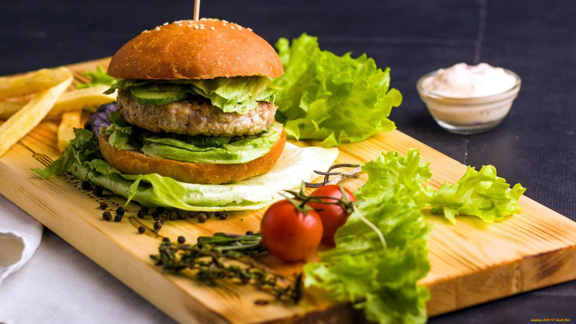 еда, бутерброды, , гамбургеры, , канапе, помидоры, котлета, булочка, салат, гамбургер