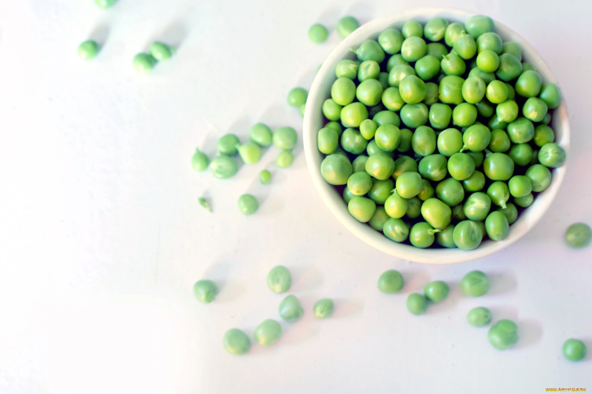 еда, бобовые, горошек, зеленый