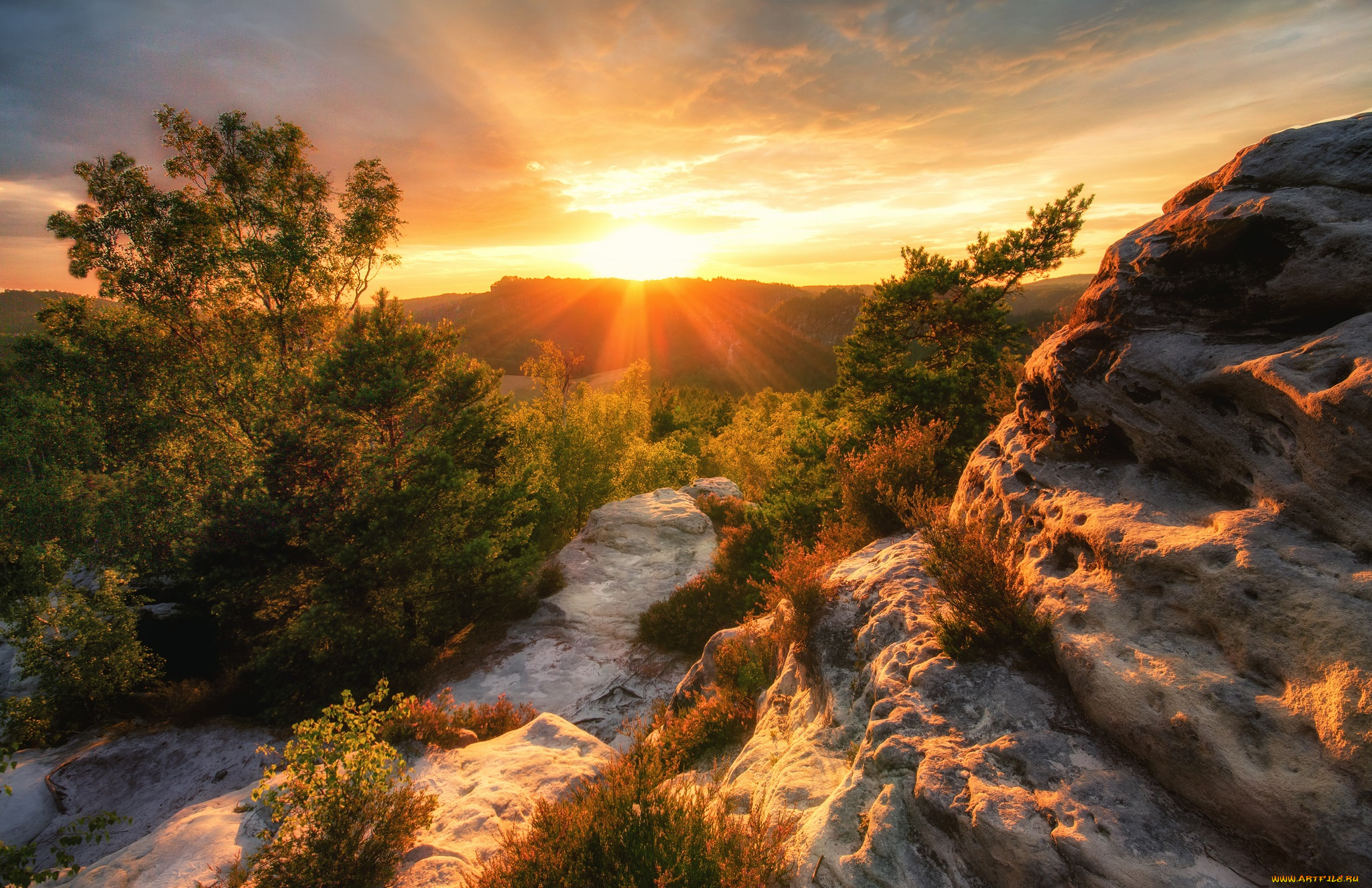 природа, восходы, закаты, рассвет