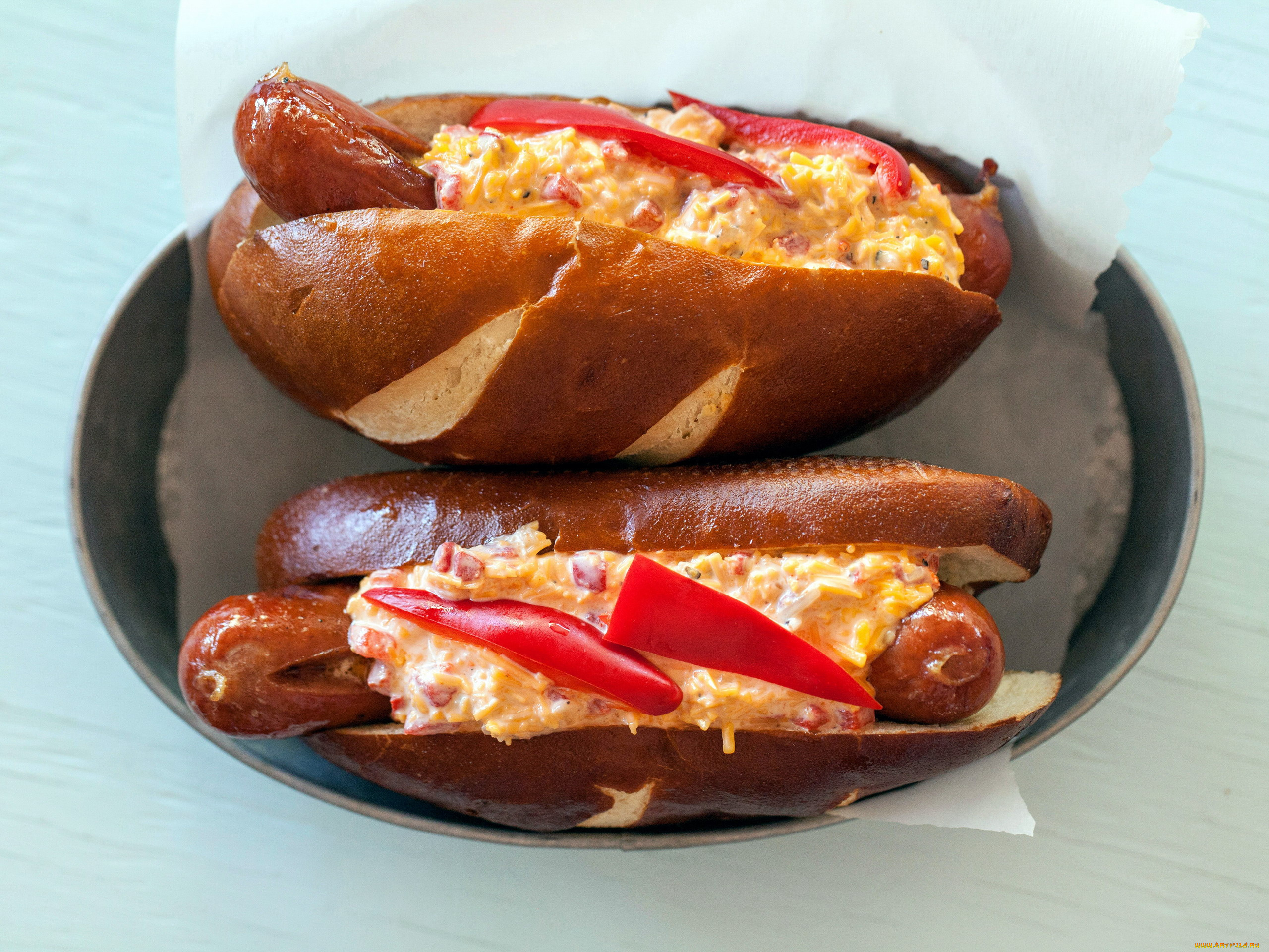 еда, бутерброды, , гамбургеры, , канапе, булочка, перец, сосиска