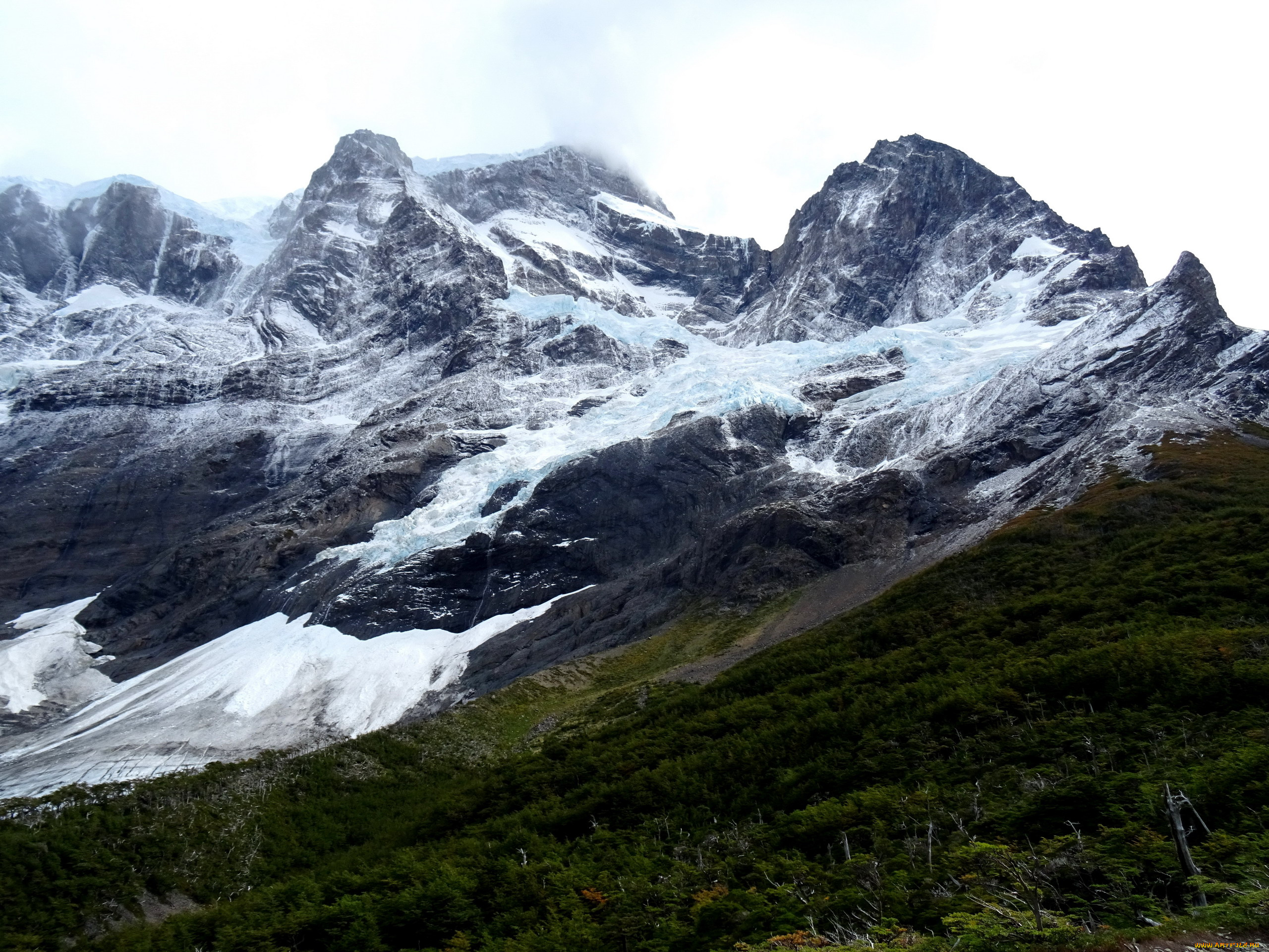 природа, горы, снежные, вершины