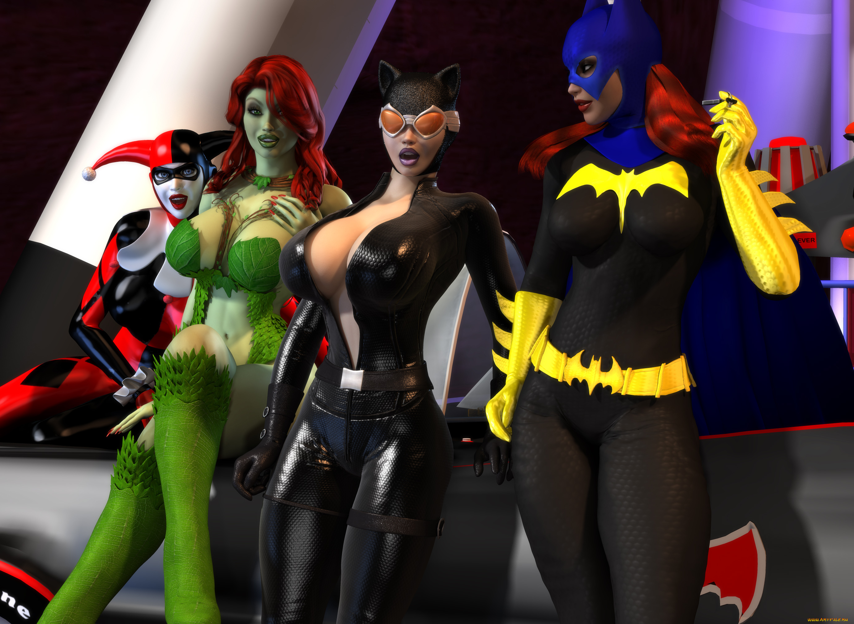 3д, графика, фантазия, , fantasy, девушки, взгляд, фон