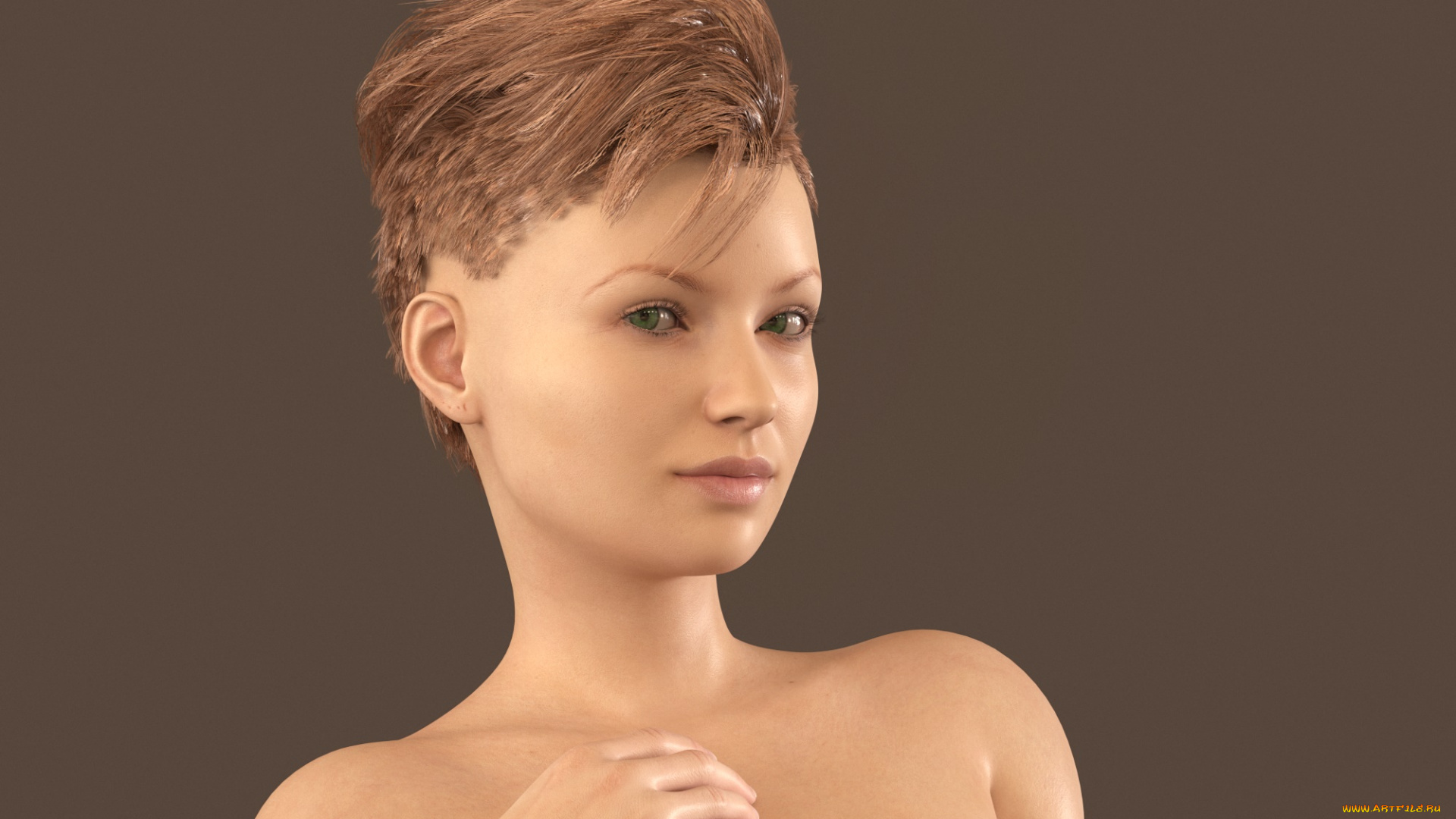 3д, графика, портрет, , portraits, фон, взгляд, девушка