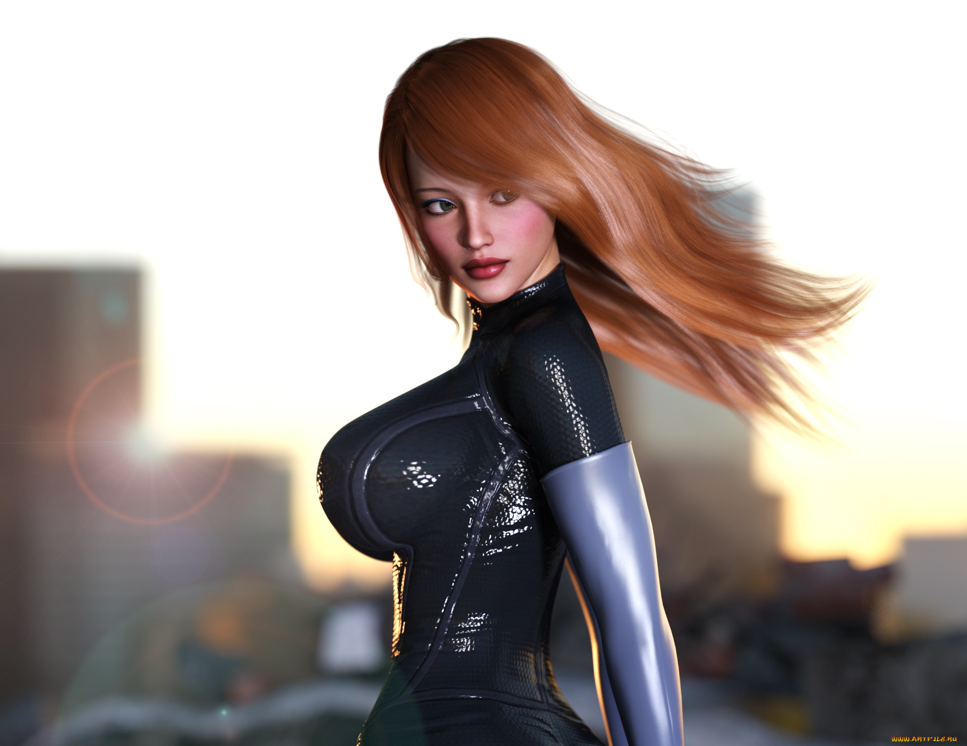 3д, графика, люди, , people, фон, взгляд, девушка