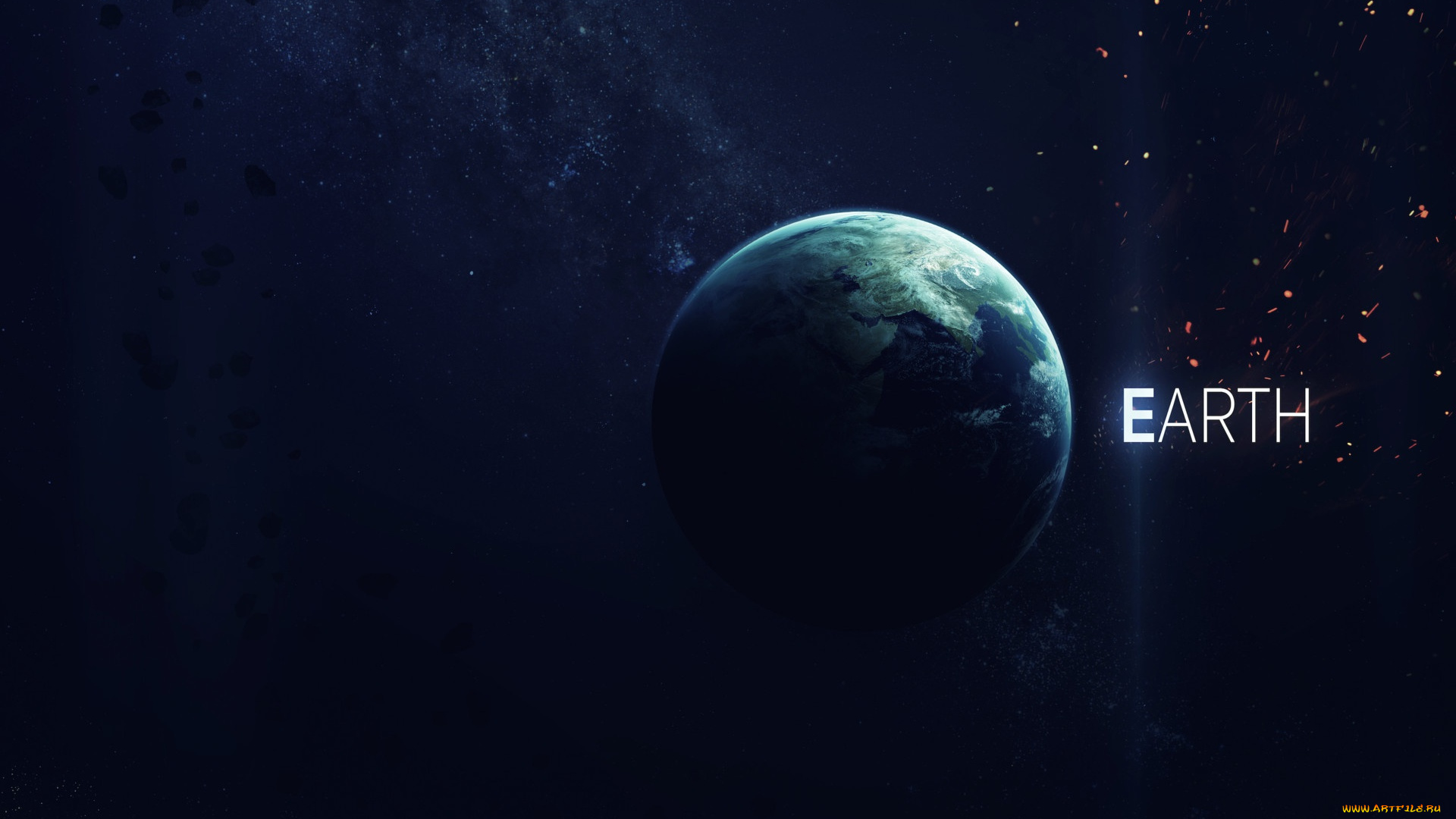 космос, земля, звезды, галактики, вселенная, планета