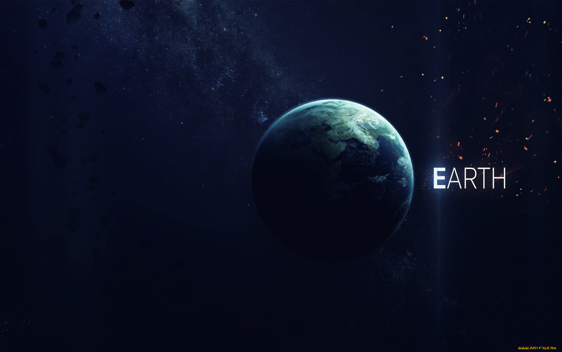 космос, земля, звезды, галактики, вселенная, планета
