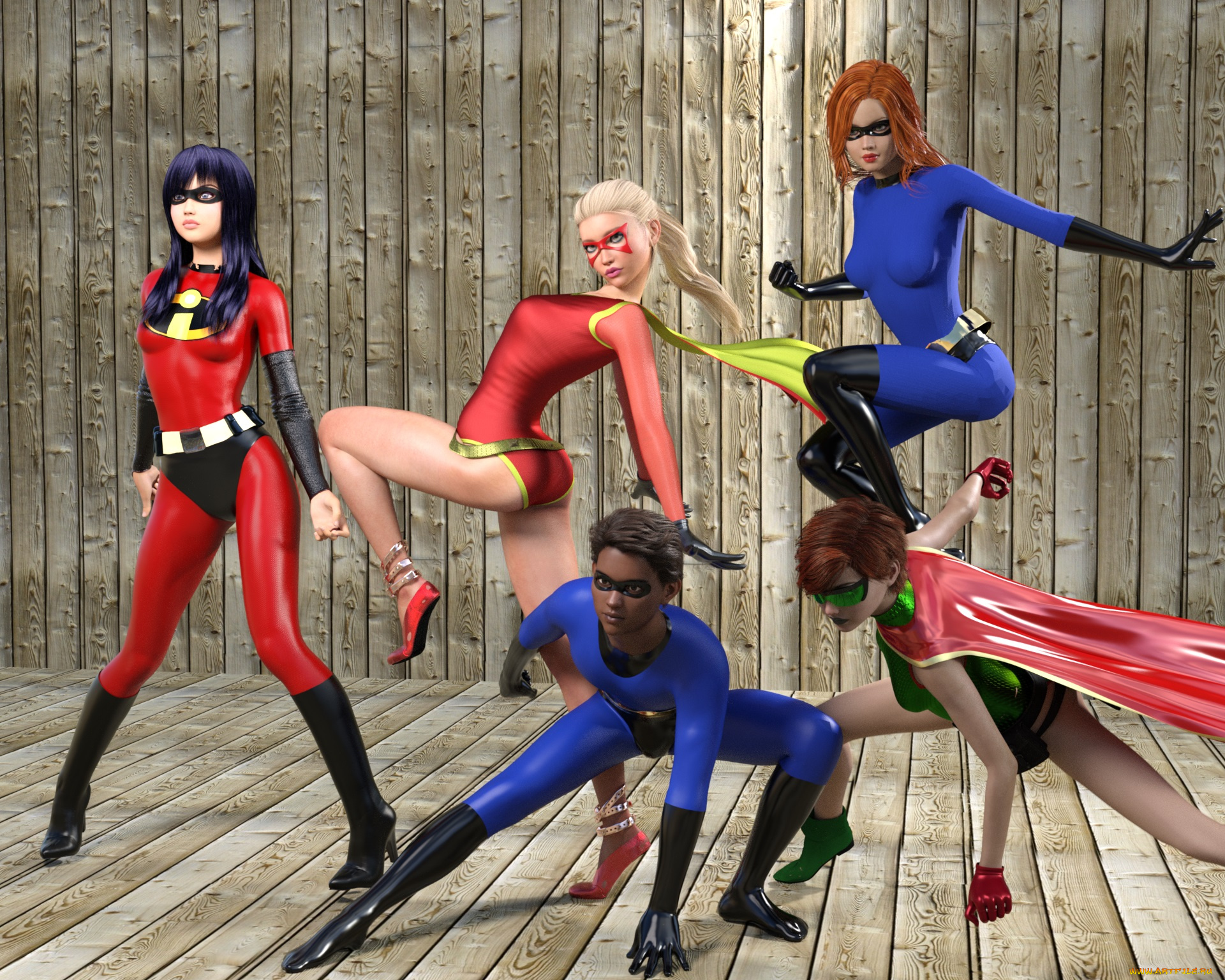 3д, графика, фантазия, , fantasy, взгляд, девушки, фон