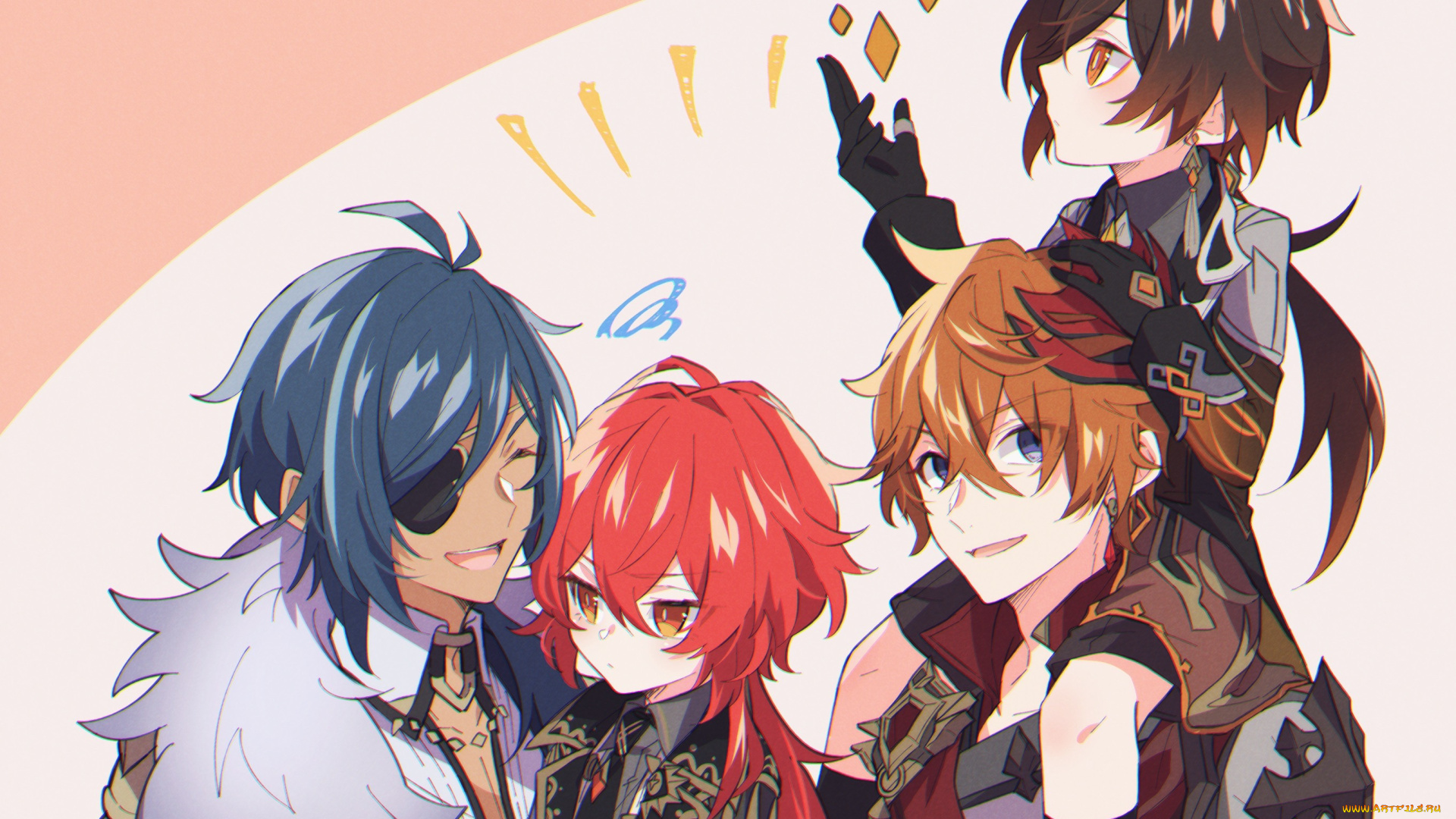 аниме, genshin, impact, genshin, impact