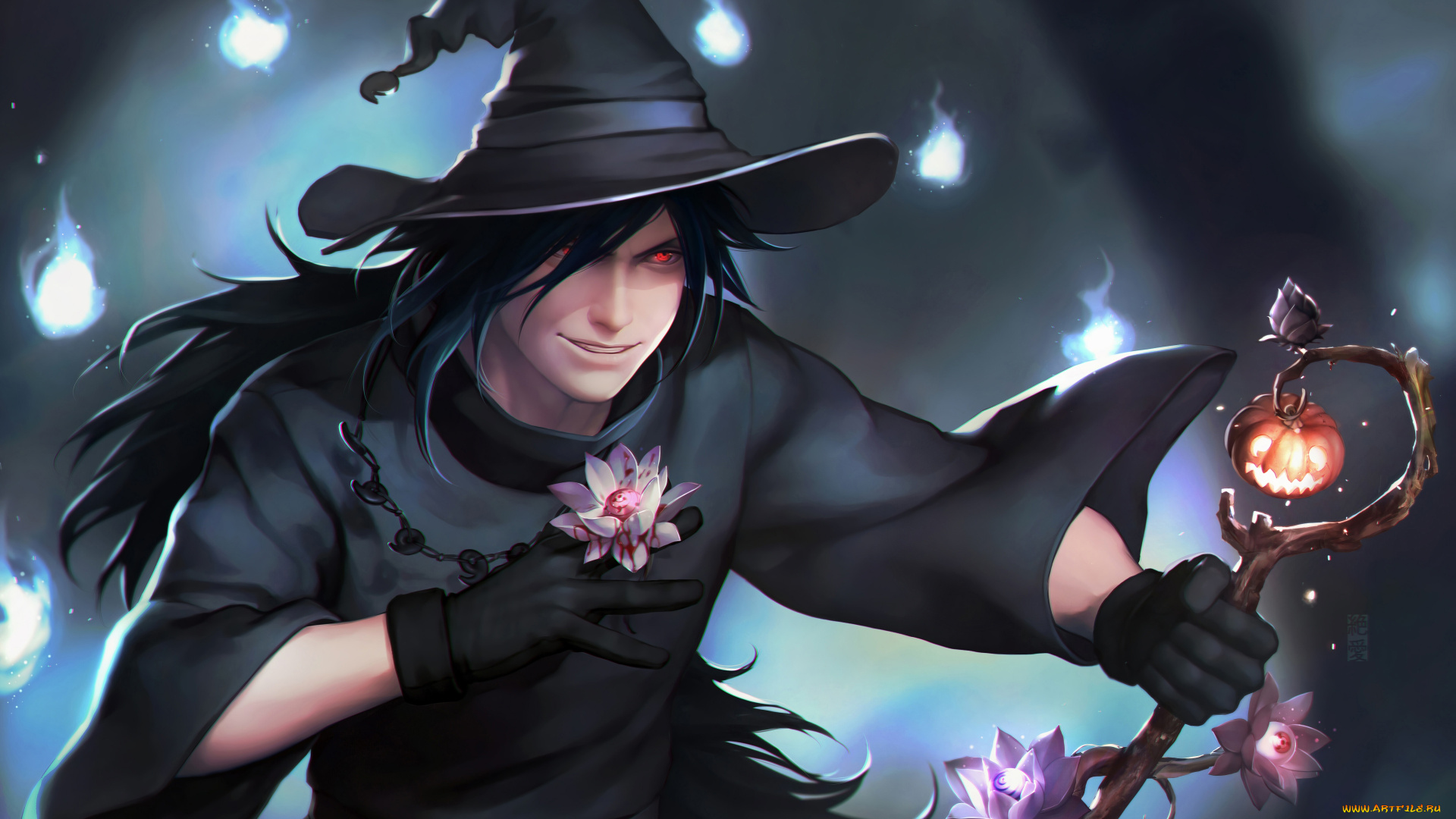 аниме, naruto, наруто, мадара, учиха, хеллоуин