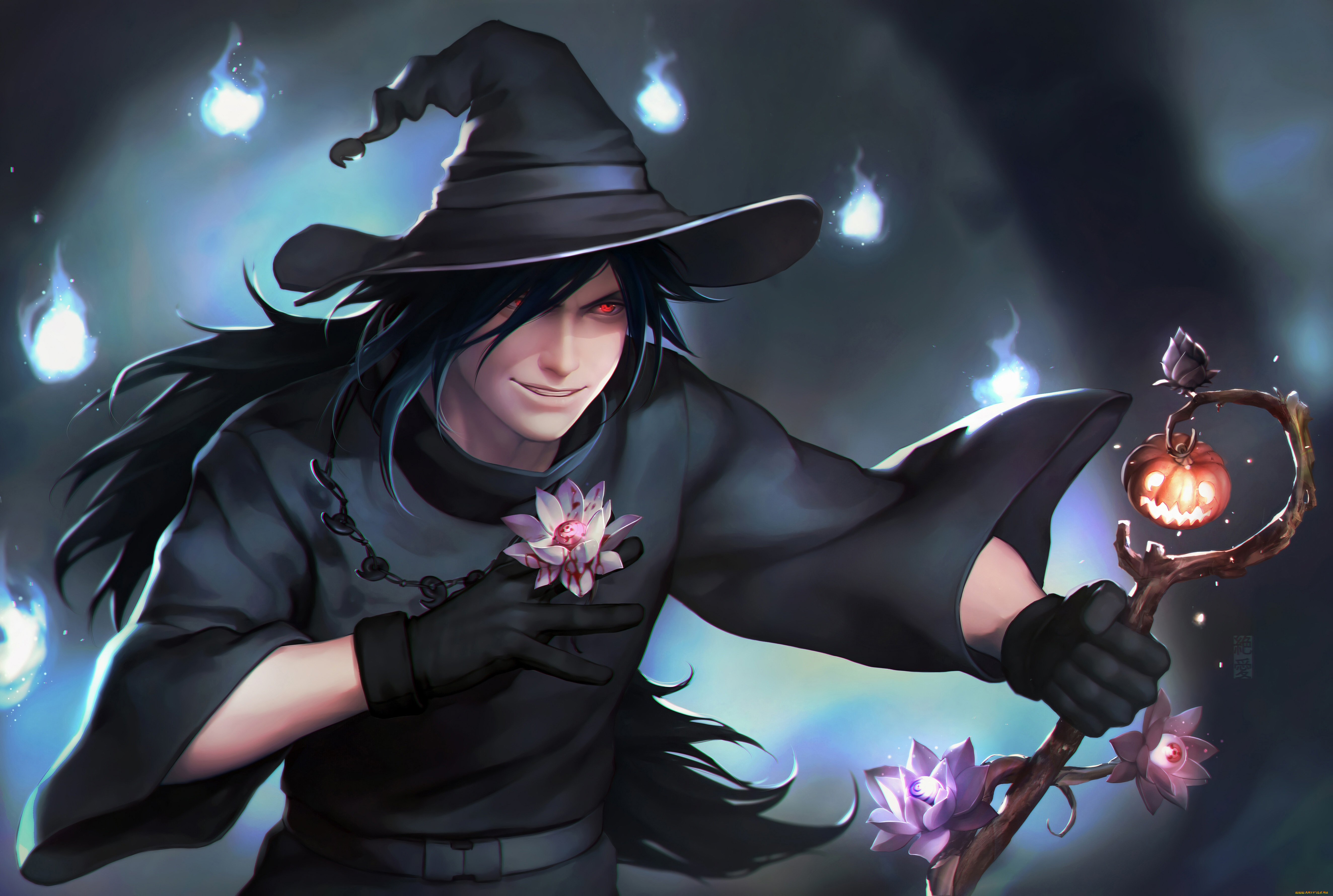 аниме, naruto, наруто, мадара, учиха, хеллоуин