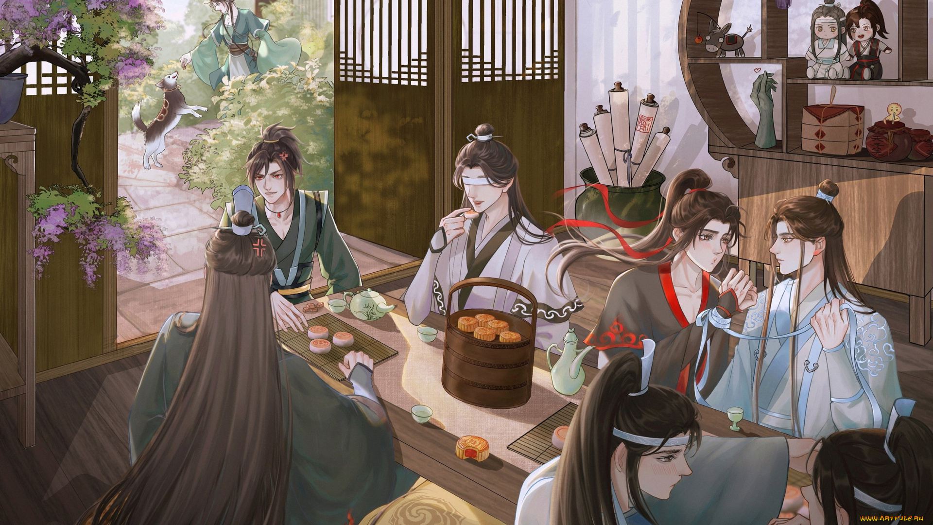 аниме, mo, dao, zu, shi, магистр, дьявольского, культа, а, цин, сюэ, ян, сун, лань, сяо, синчень, чжань, вэй, ин, усянь, ванцзи, цзинь, лин, печенье, стол, сычжуй, цзинъи