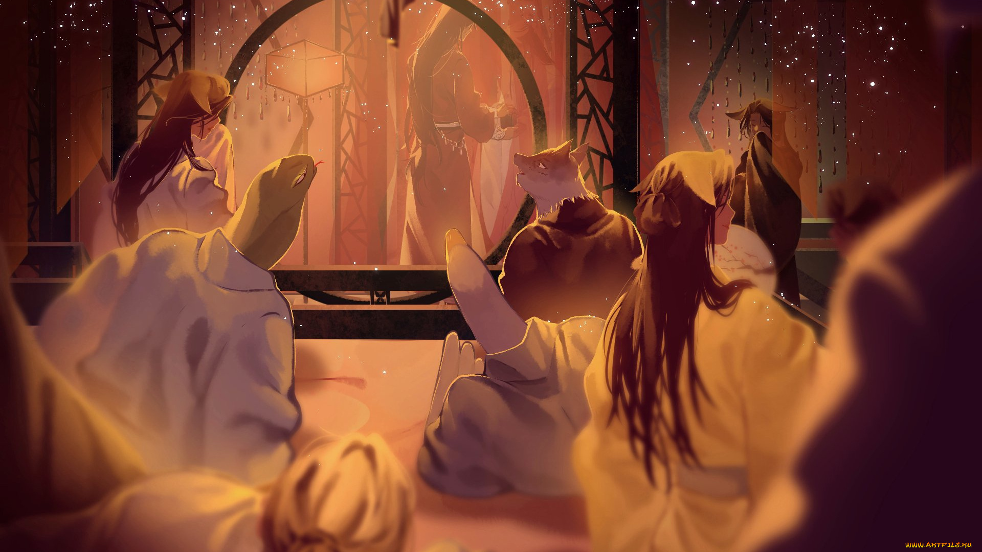 аниме, tian, guan, ci, fu, существа