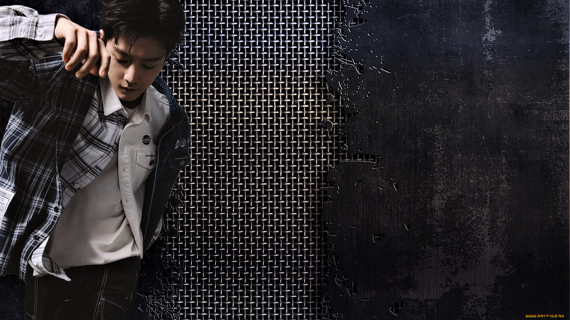 мужчины, xiao, zhan, актер, куртка