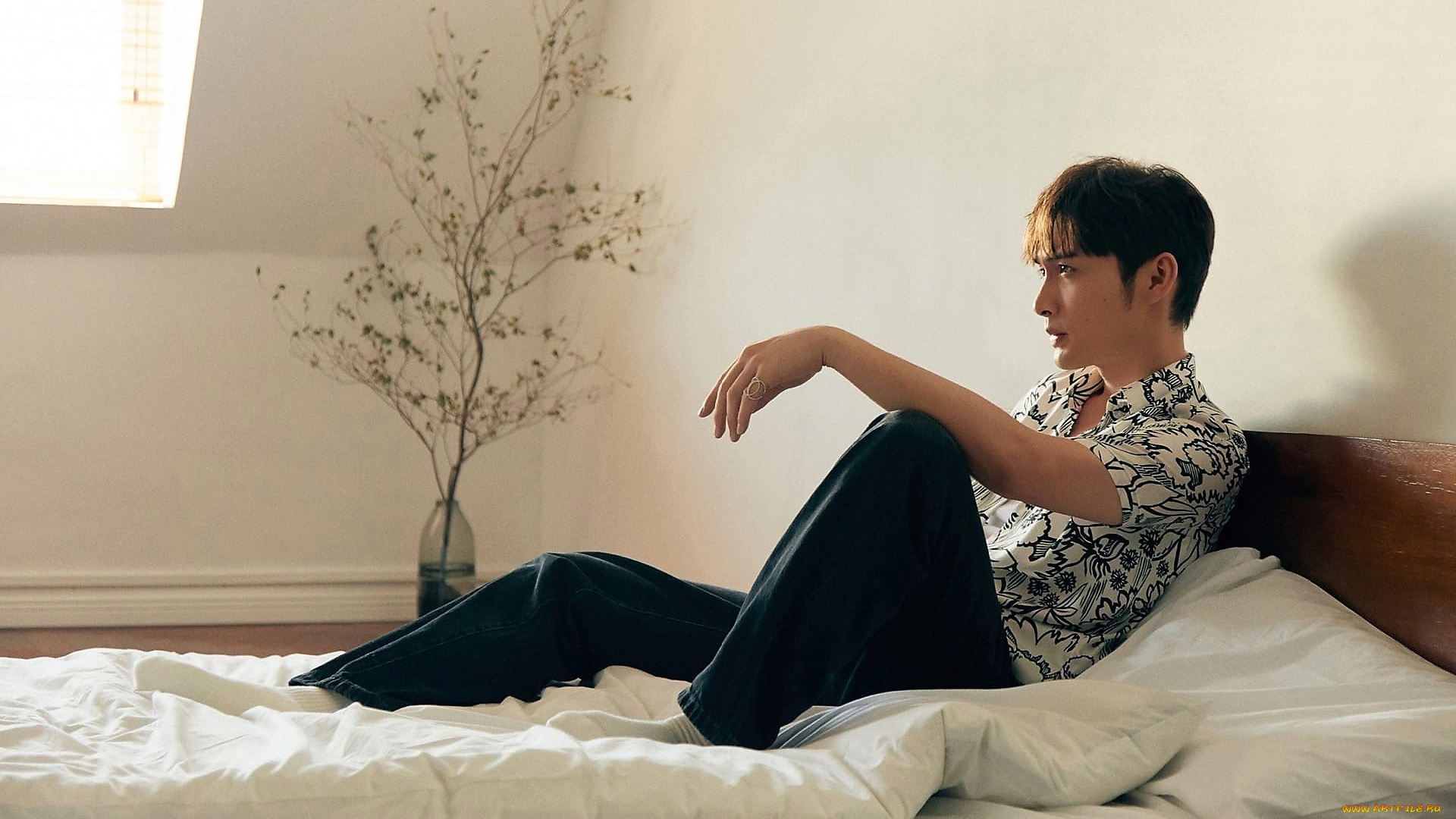 zhang, bin, bin, мужчины, актер, постель, дерево