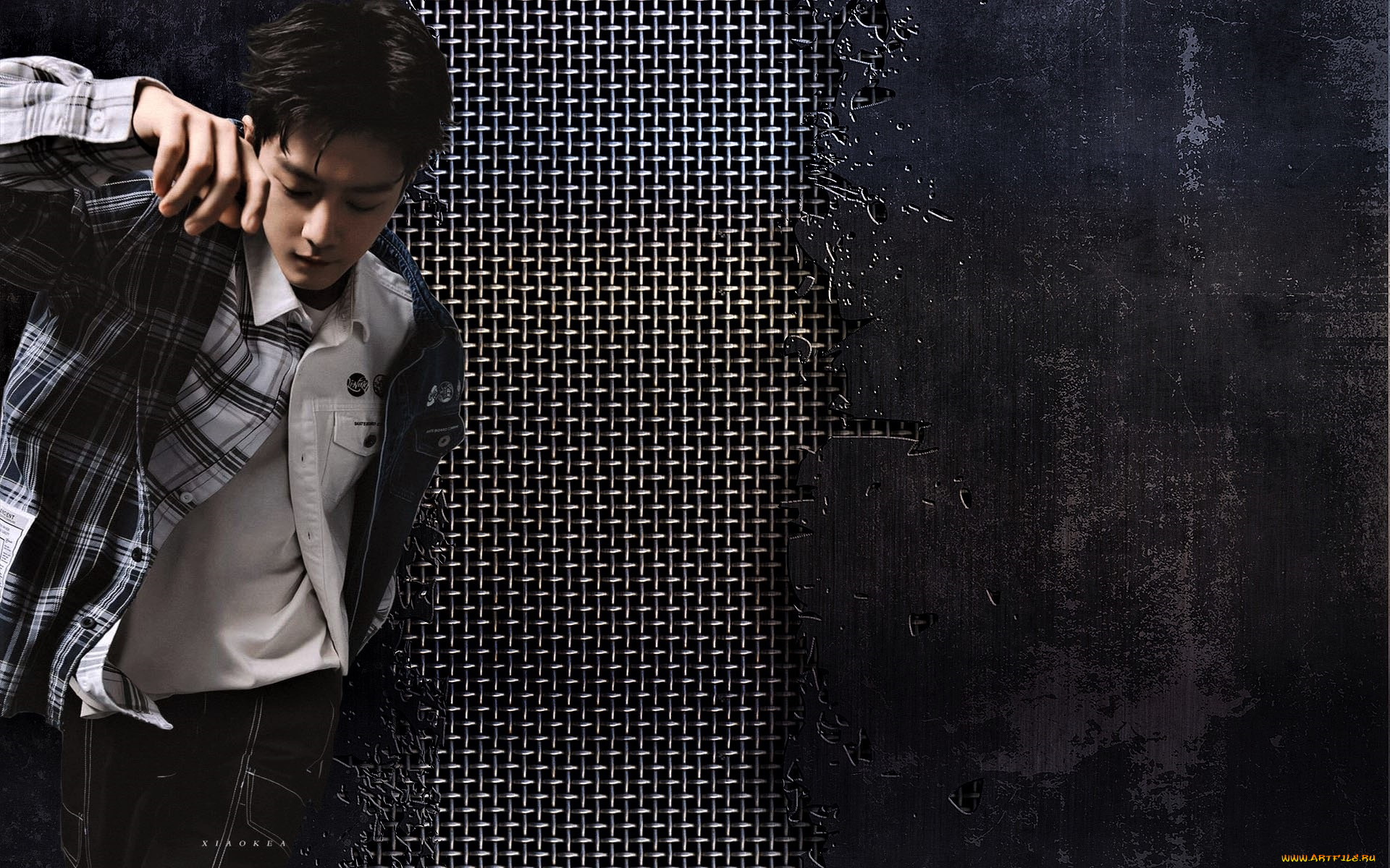 мужчины, xiao, zhan, актер, куртка