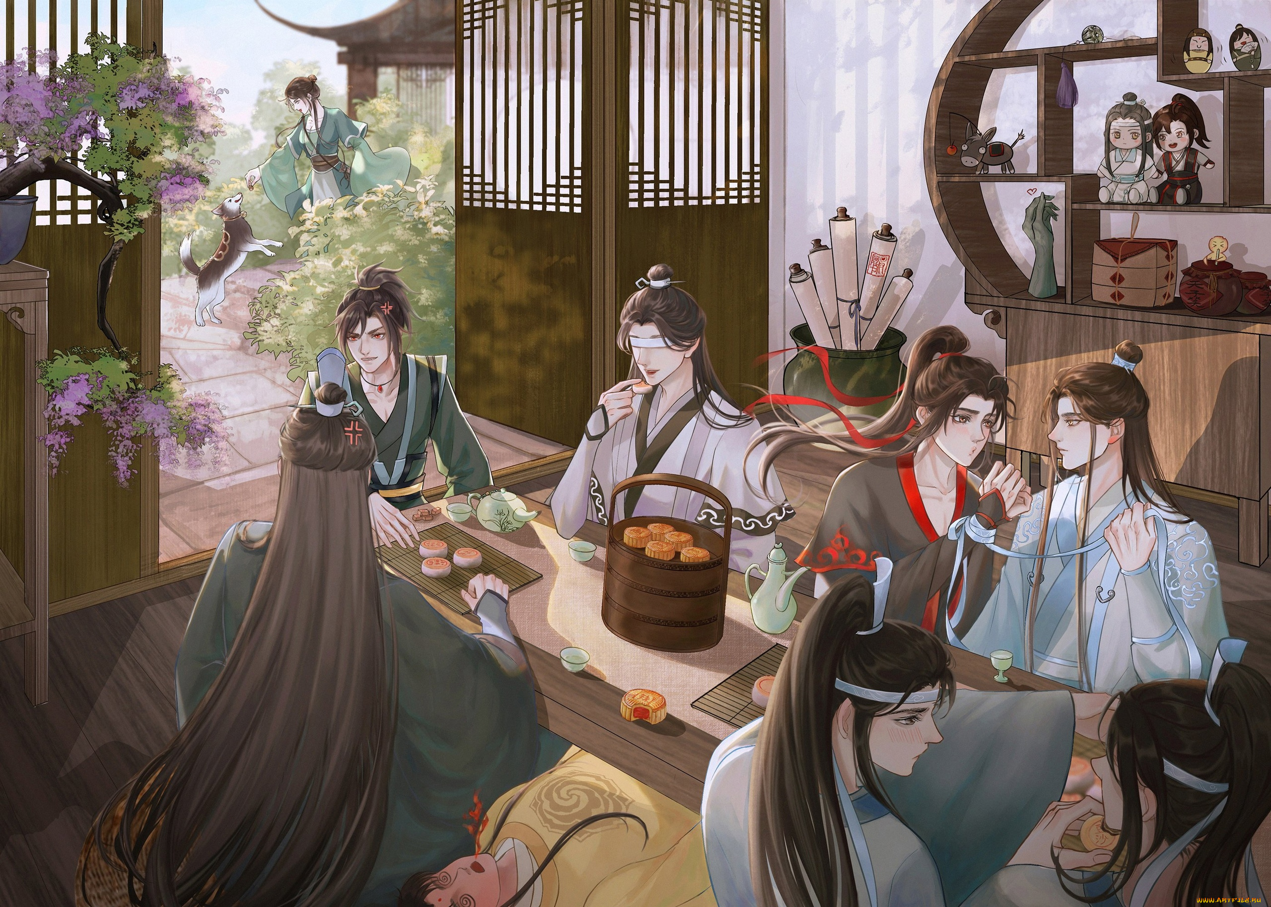 аниме, mo, dao, zu, shi, магистр, дьявольского, культа, а, цин, сюэ, ян, сун, лань, сяо, синчень, чжань, вэй, ин, усянь, ванцзи, цзинь, лин, печенье, стол, сычжуй, цзинъи