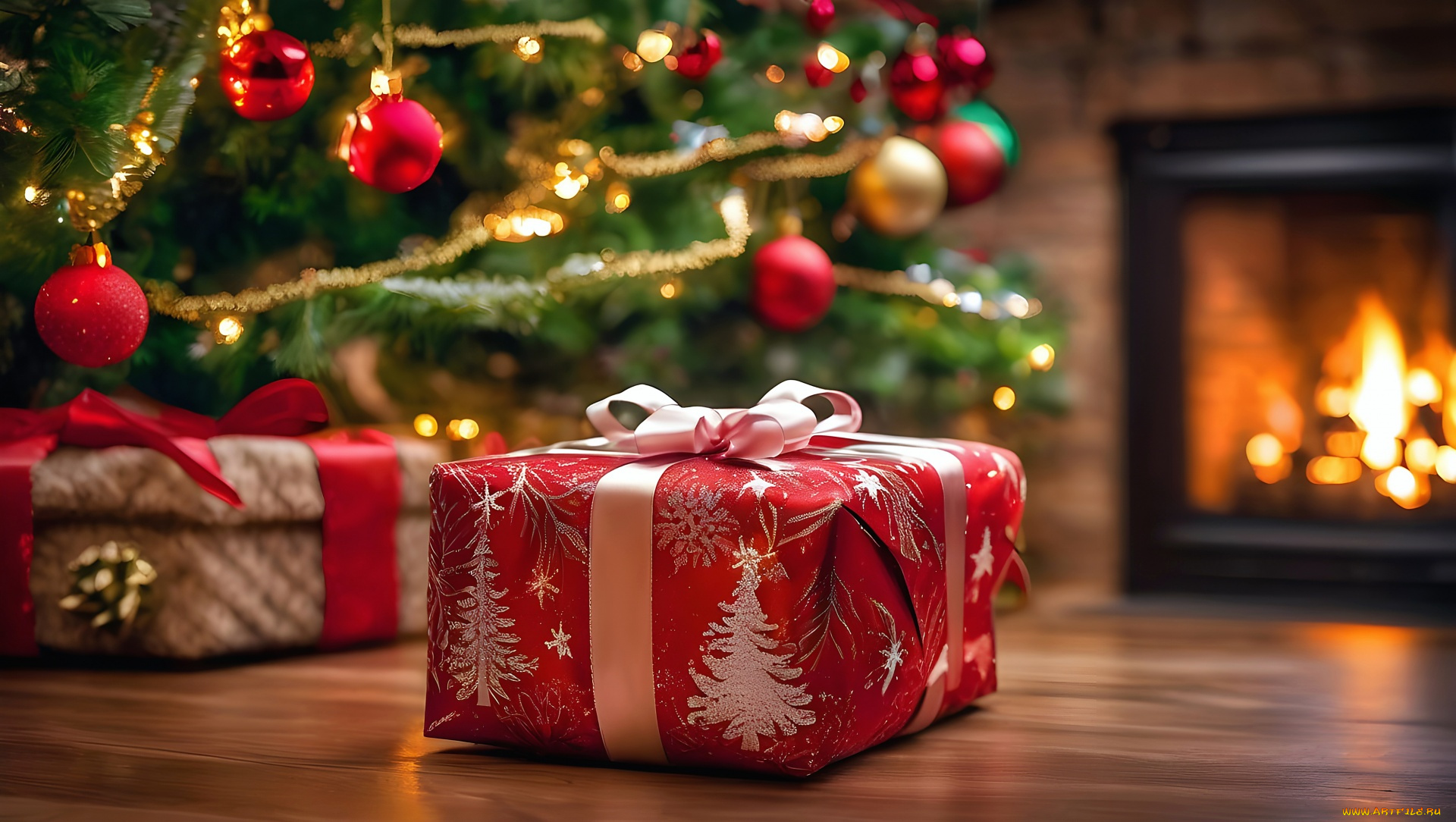 праздничные, подарки, и, коробочки, банты, подарки, ленты