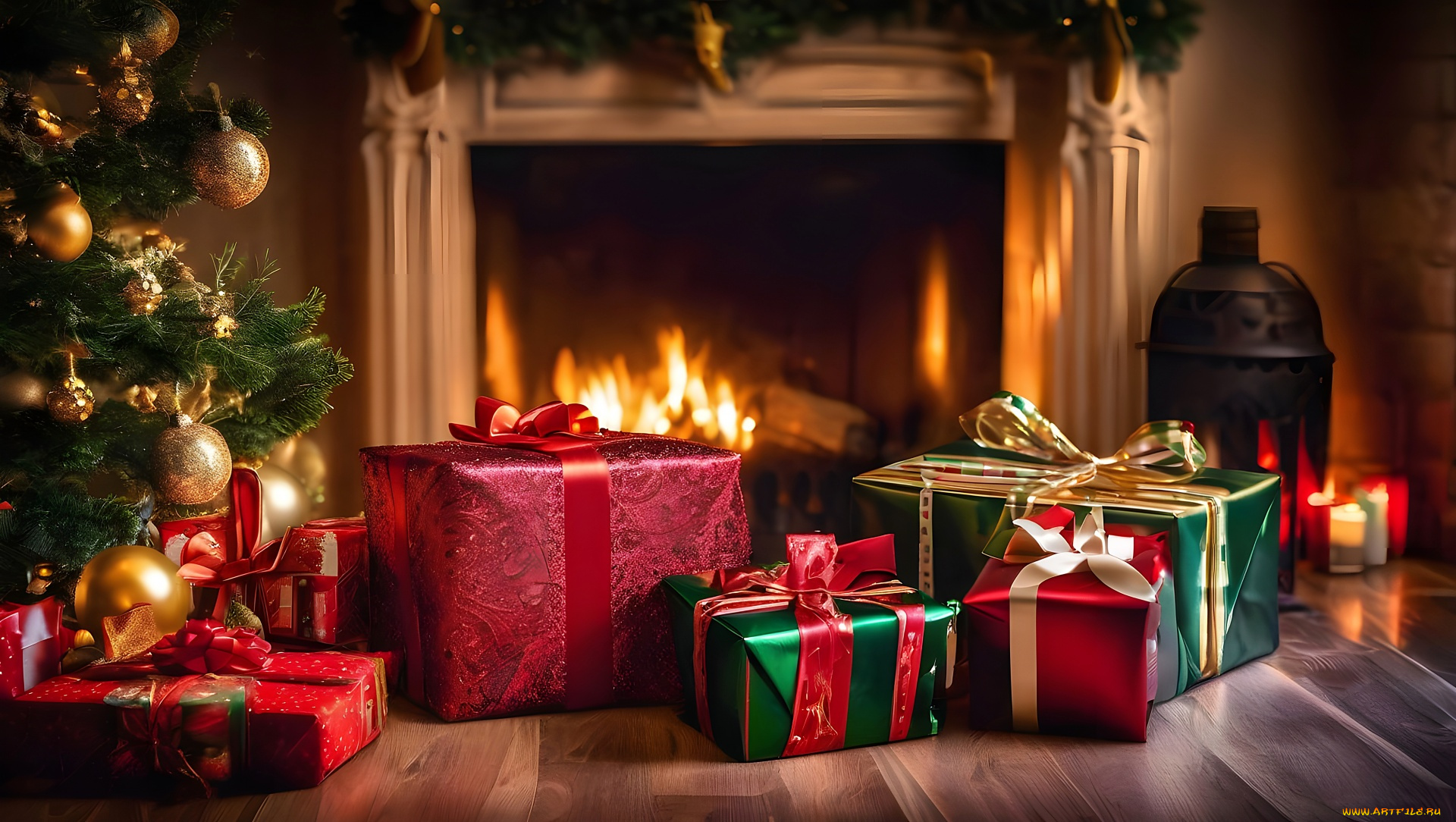 праздничные, подарки, и, коробочки, банты, подарки, ленты