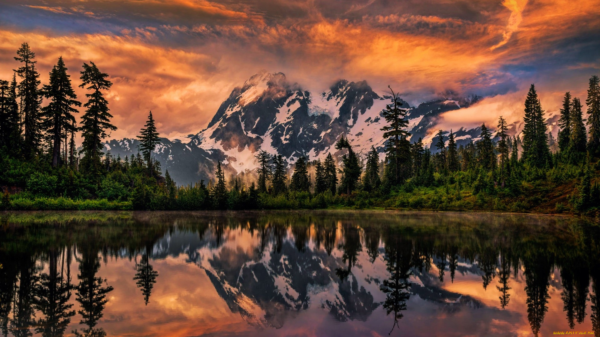 mount, shuksan, north, cascades, washington, природа, горы, mount, shuksan, north, cascades